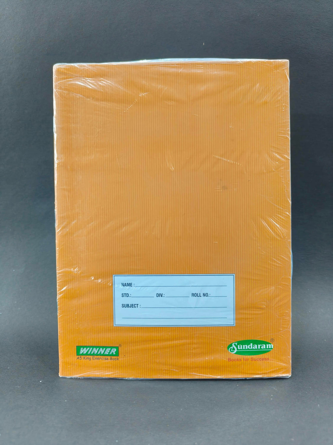 72 Pages A5 Sundaram Winner Single Line King Notebook for School | 72 Pages | Soft Bound Notebooks Brown Cover | 18 x 24 cm (12 Pcs)