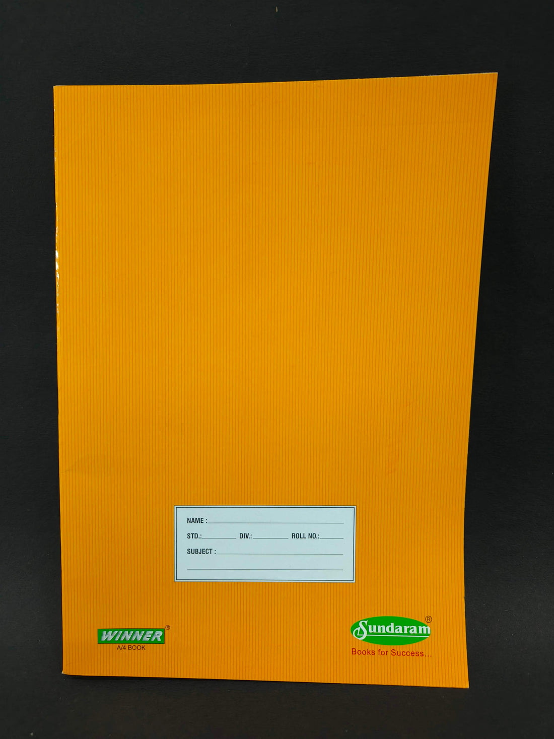 172 Pages A4 Sundaram Brown Long Book | A4 Brown Long Book | Soft Bound | 172 Pages | 21 x 29.7 cm | Single Line | Pack of 6