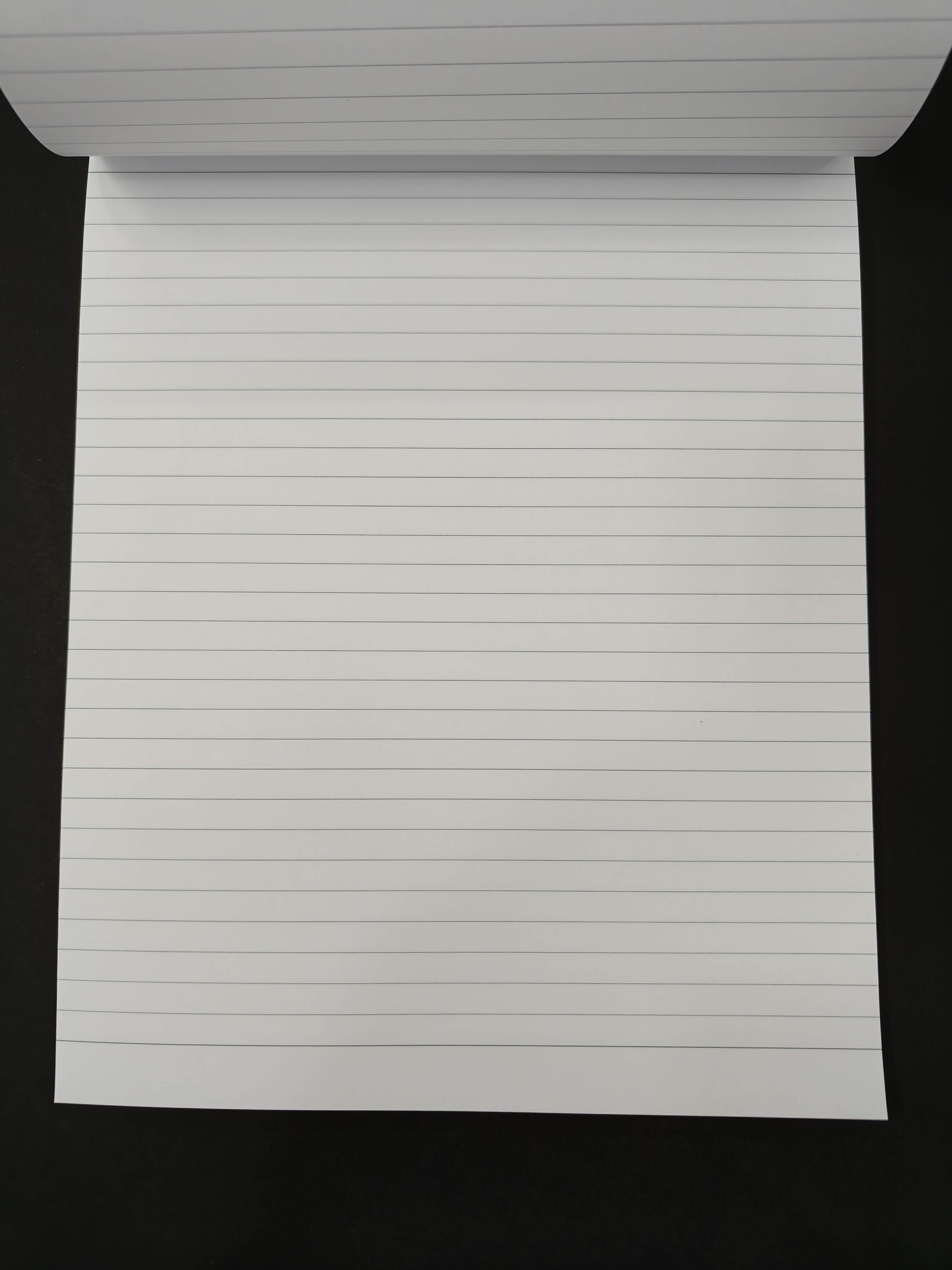 Mahavir Writing Pad 19x22 cm Ruled Paper | 50 Sheets Notepads | Micro Perforated Notebook with Strong Rorust Material Back Board for School, College, Office, Business  (Pack of 3)