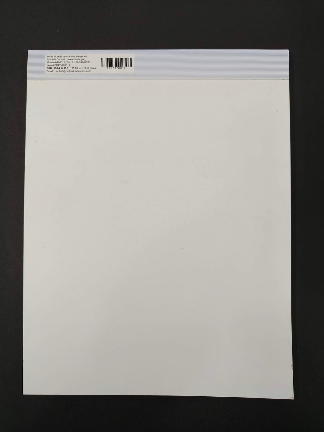 Mahavir Writing Pad 28.5x22 cm Ruled Paper | 50 Sheets Notepads | Micro Perforated Notebook with Strong Rorust Material Back Board for School, College, Office, Business  (Pack of 3)