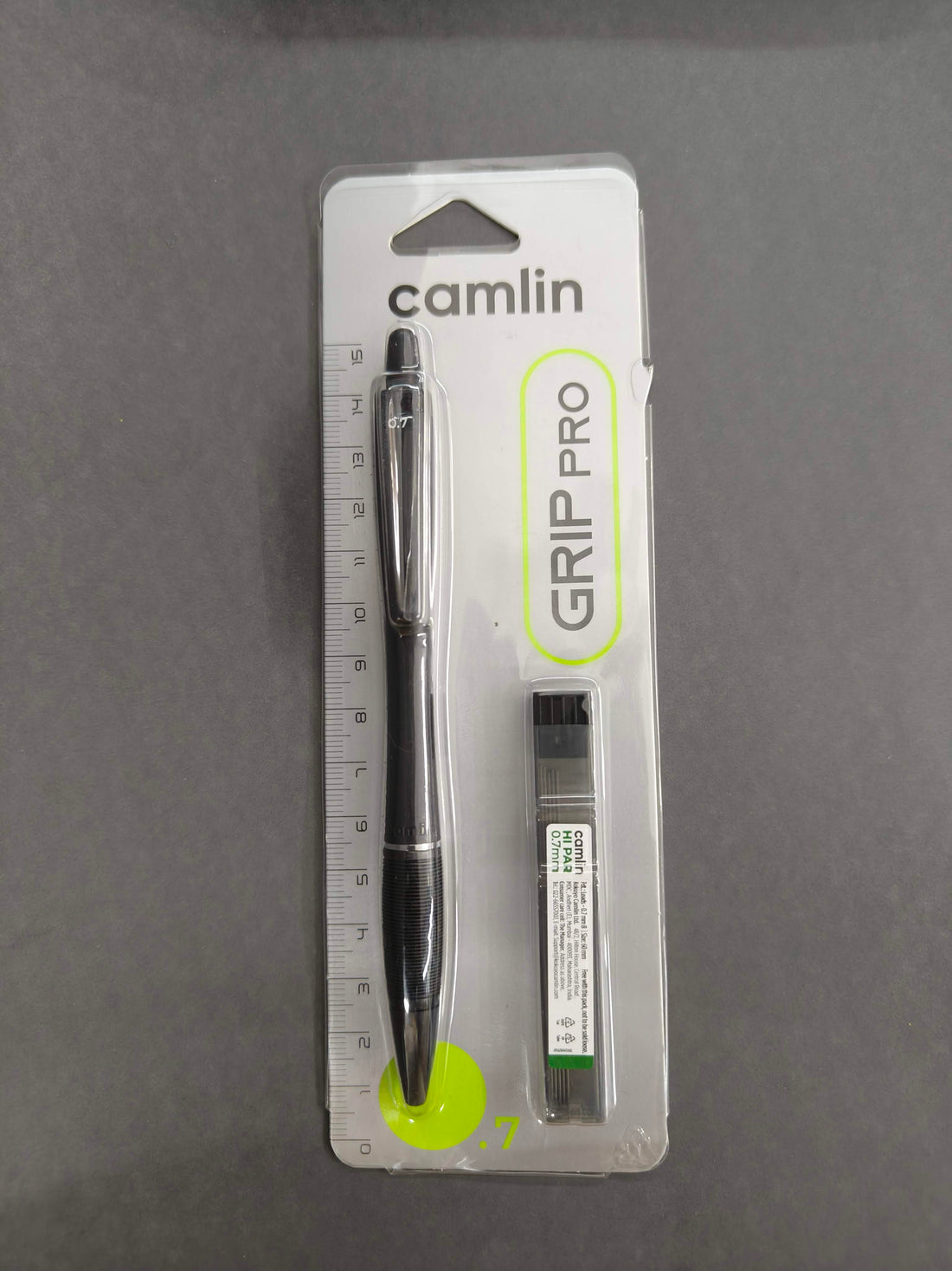Camlin Grip Pro 0.7mm Mechanical Pencil | 2B Extra Strong & Dark Lead FREE | Comfortable Grip For Long & Smooth Writing | Ideal For Writing, Drawing, Sketching, Shading & Drafting