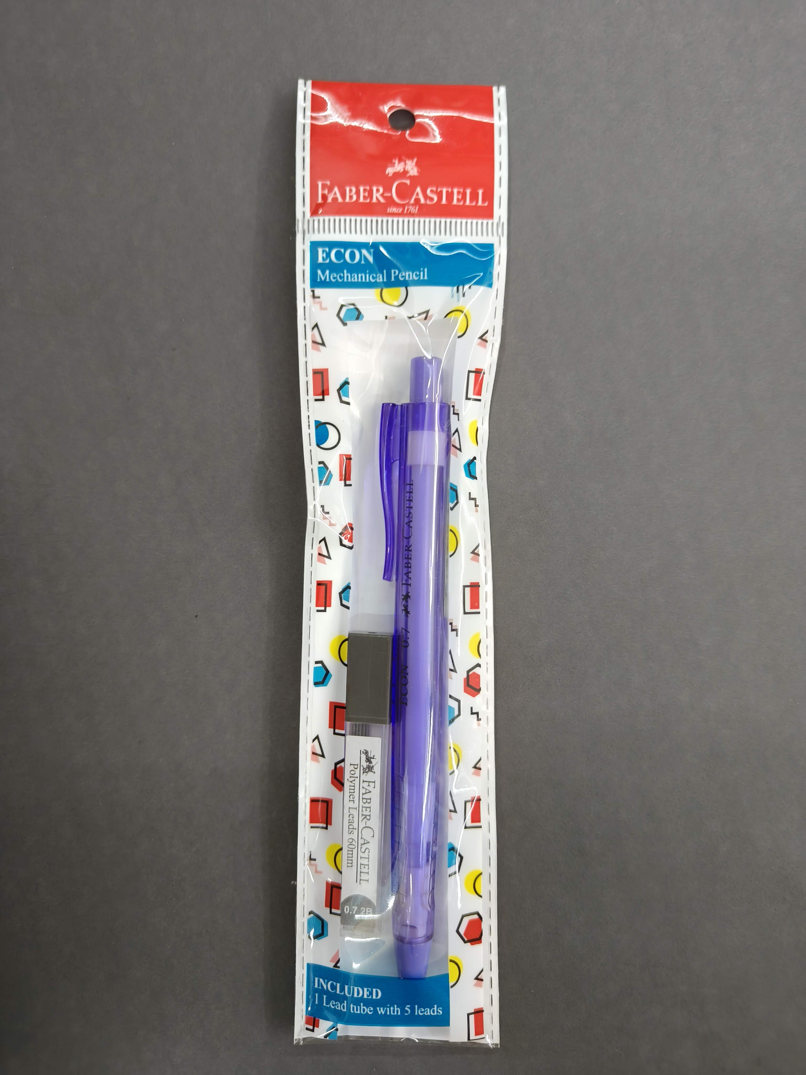 Faber Castell Econ 0.7mm Mechanical Pencil with 5 Lead Tube