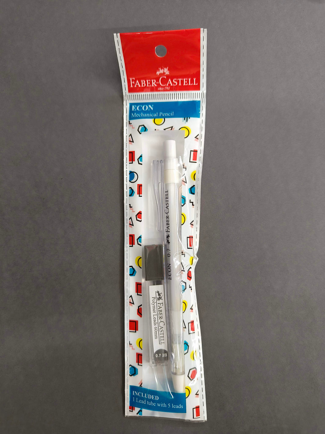 Faber Castell Econ 0.7mm Mechanical Pencil with 5 Lead Tube