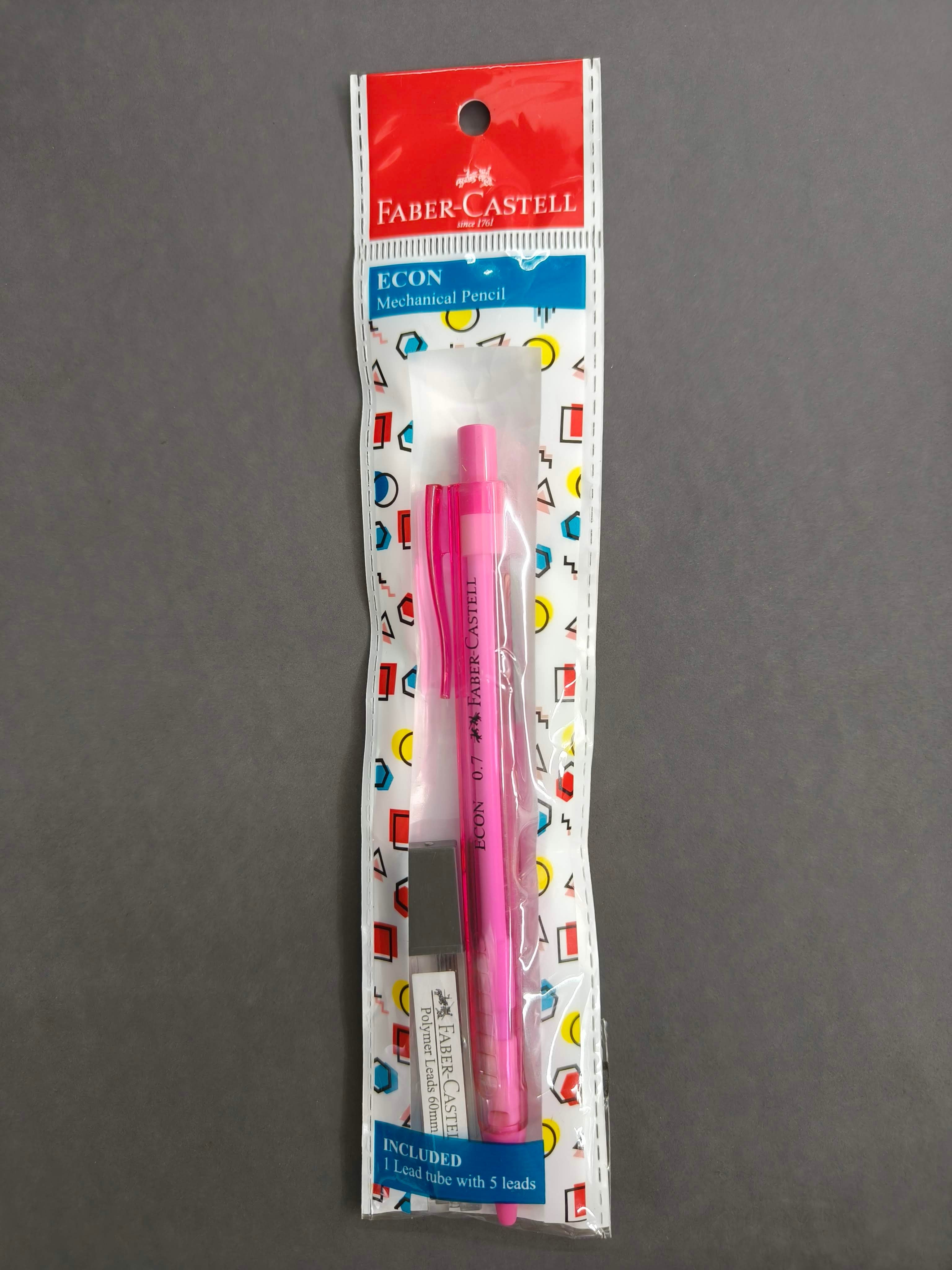 Faber Castell Econ 0.7mm Mechanical Pencil with 5 Lead Tube