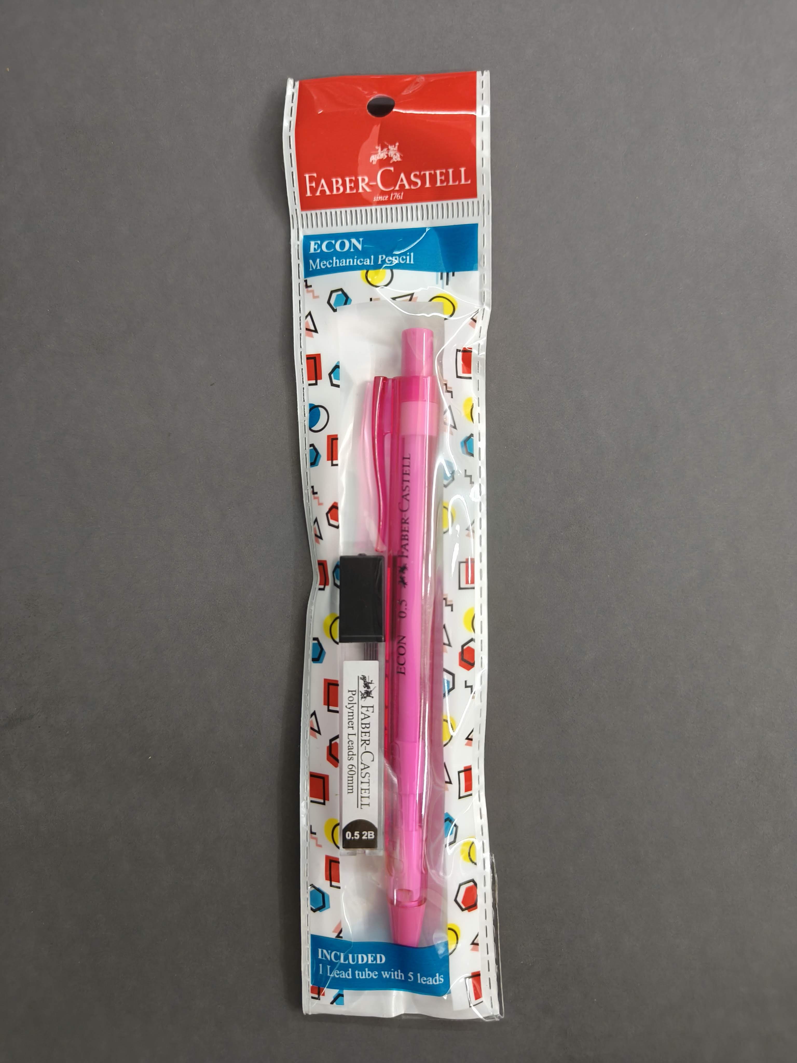 Faber Castell Econ 0.5mm Mechanical Pencil with 5 Lead Tube