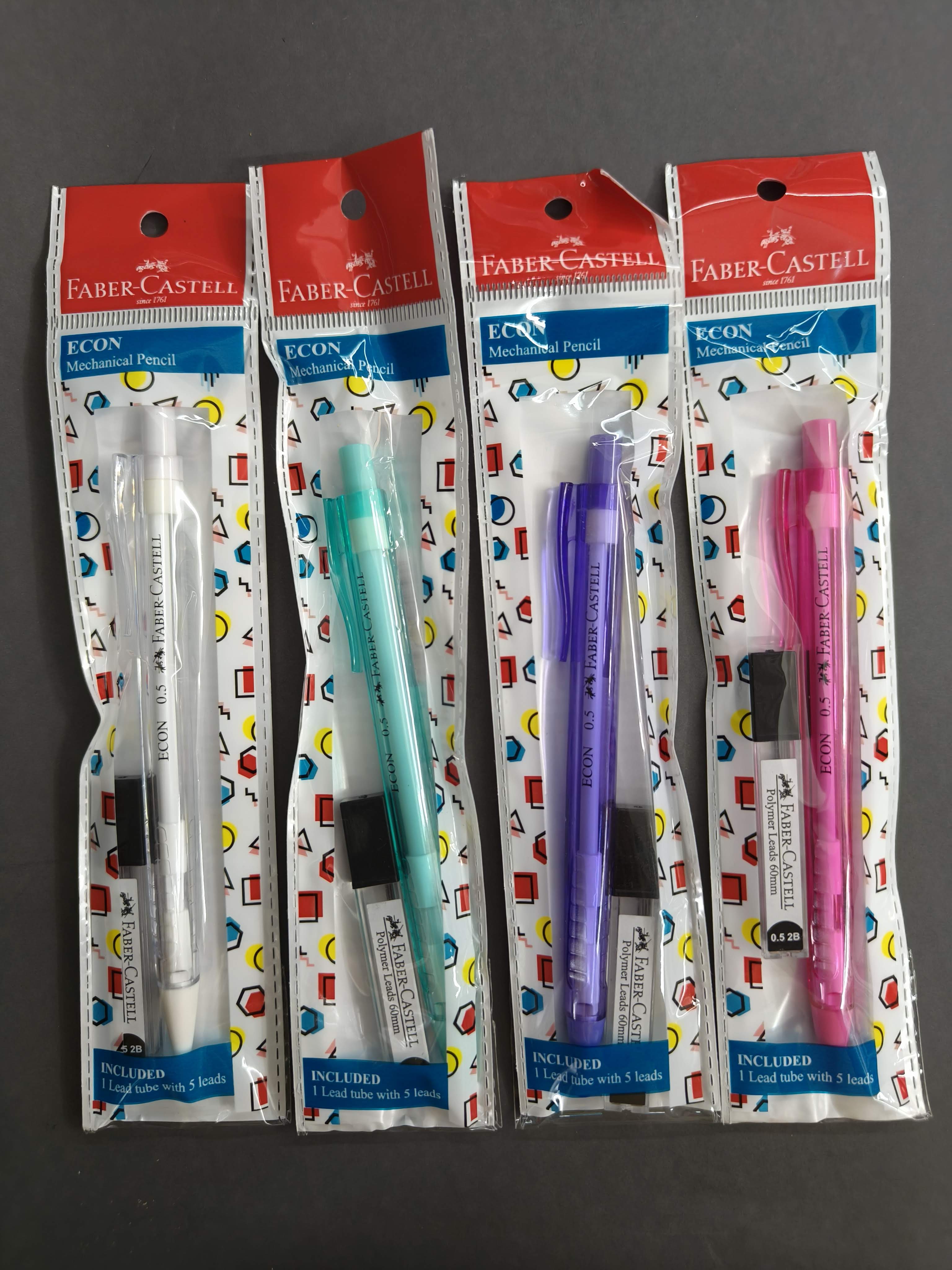 Faber Castell Econ 0.5mm Mechanical Pencil with 5 Lead Tube