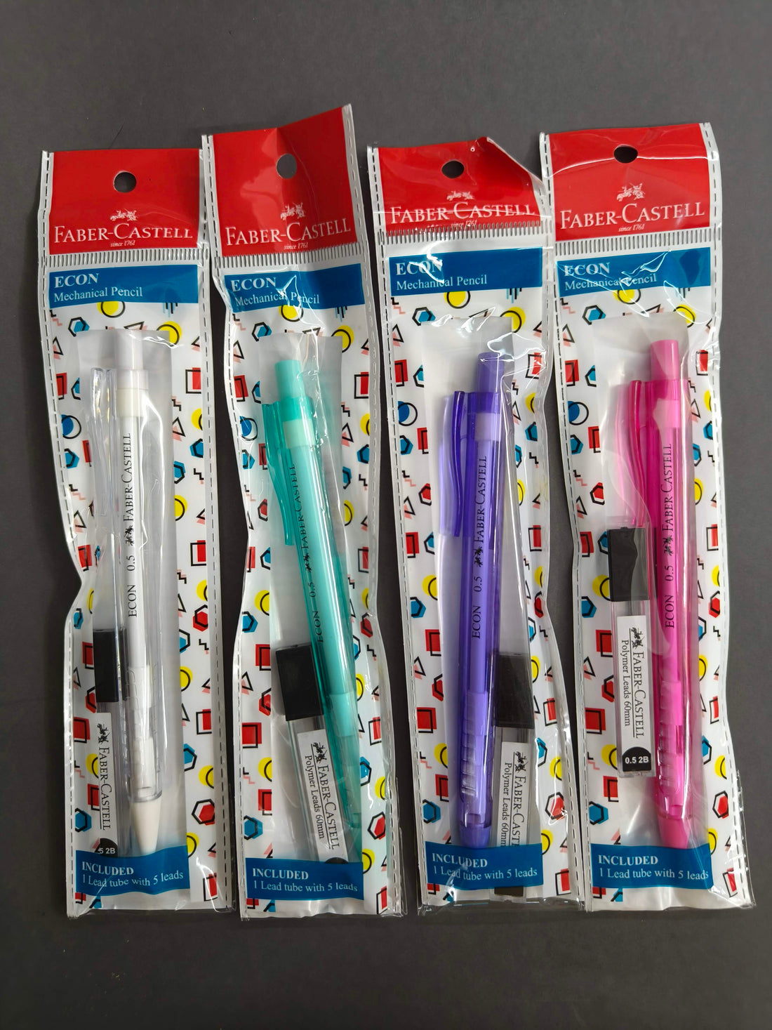 Faber Castell Econ 0.5mm Mechanical Pencil with 5 Lead Tube