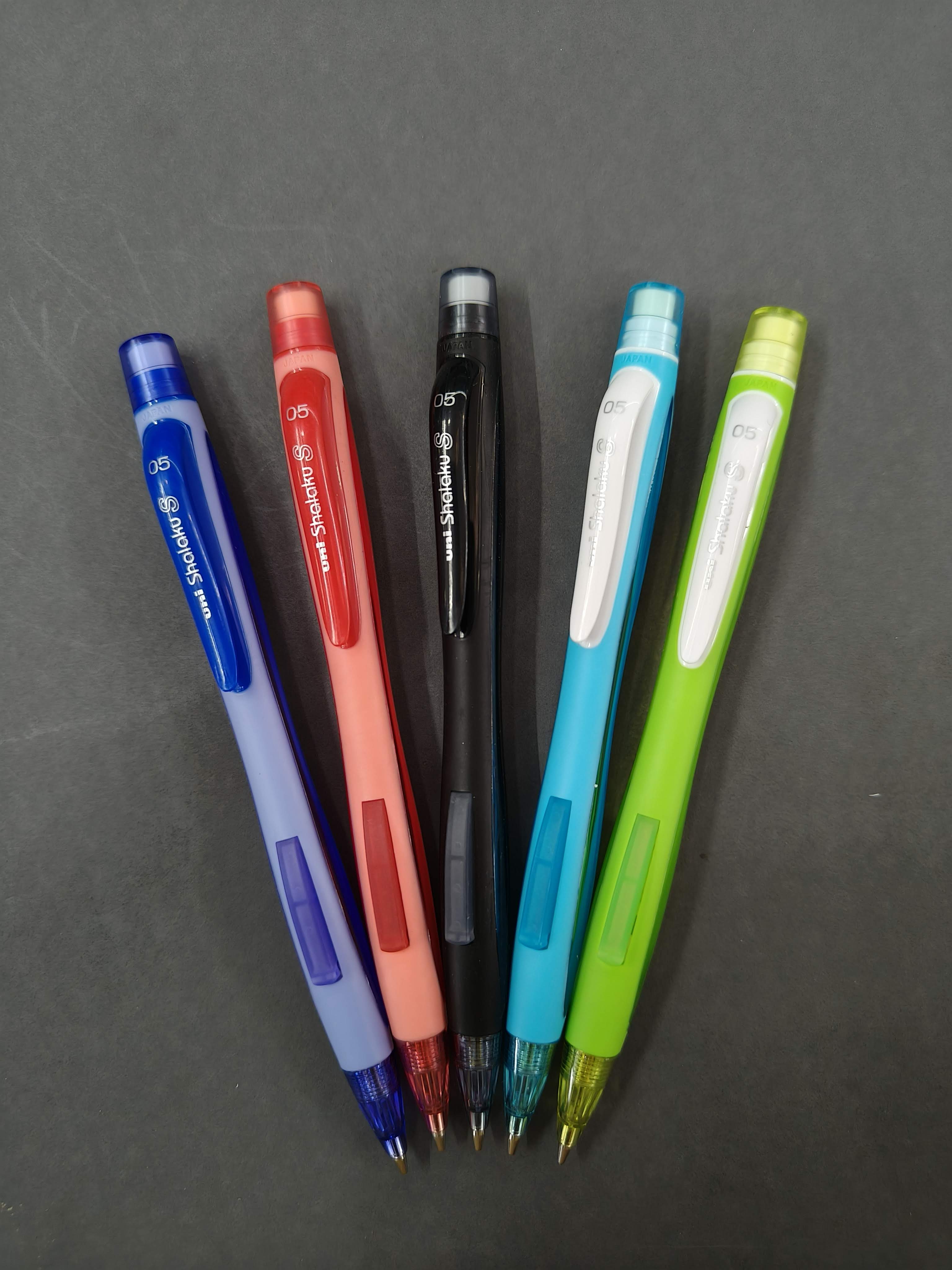Uniball Shalaku 0.5mm Mechanical Pencil (M5-228) | Rubberized Body with Unique Side Click Mechanism