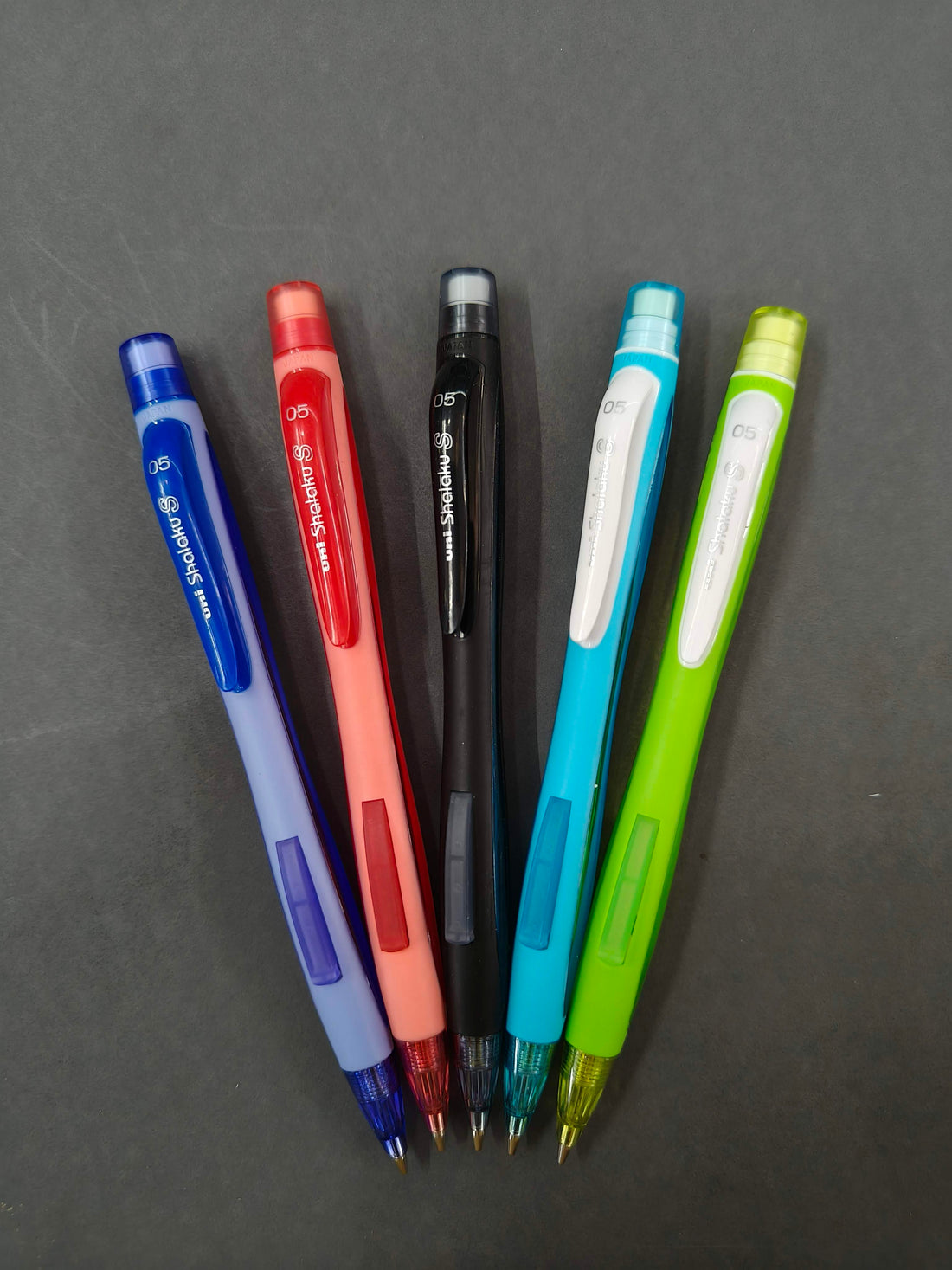 Uniball Shalaku 0.5mm Mechanical Pencil (M5-228) | Rubberized Body with Unique Side Click Mechanism