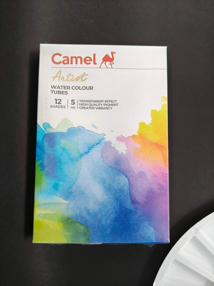 Camel Artist's Water Color Tubes - 20ml Each, 12 Shades