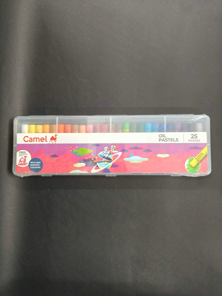 Camel Oil Pastel with Reusable Plastic Box - 25 Shades