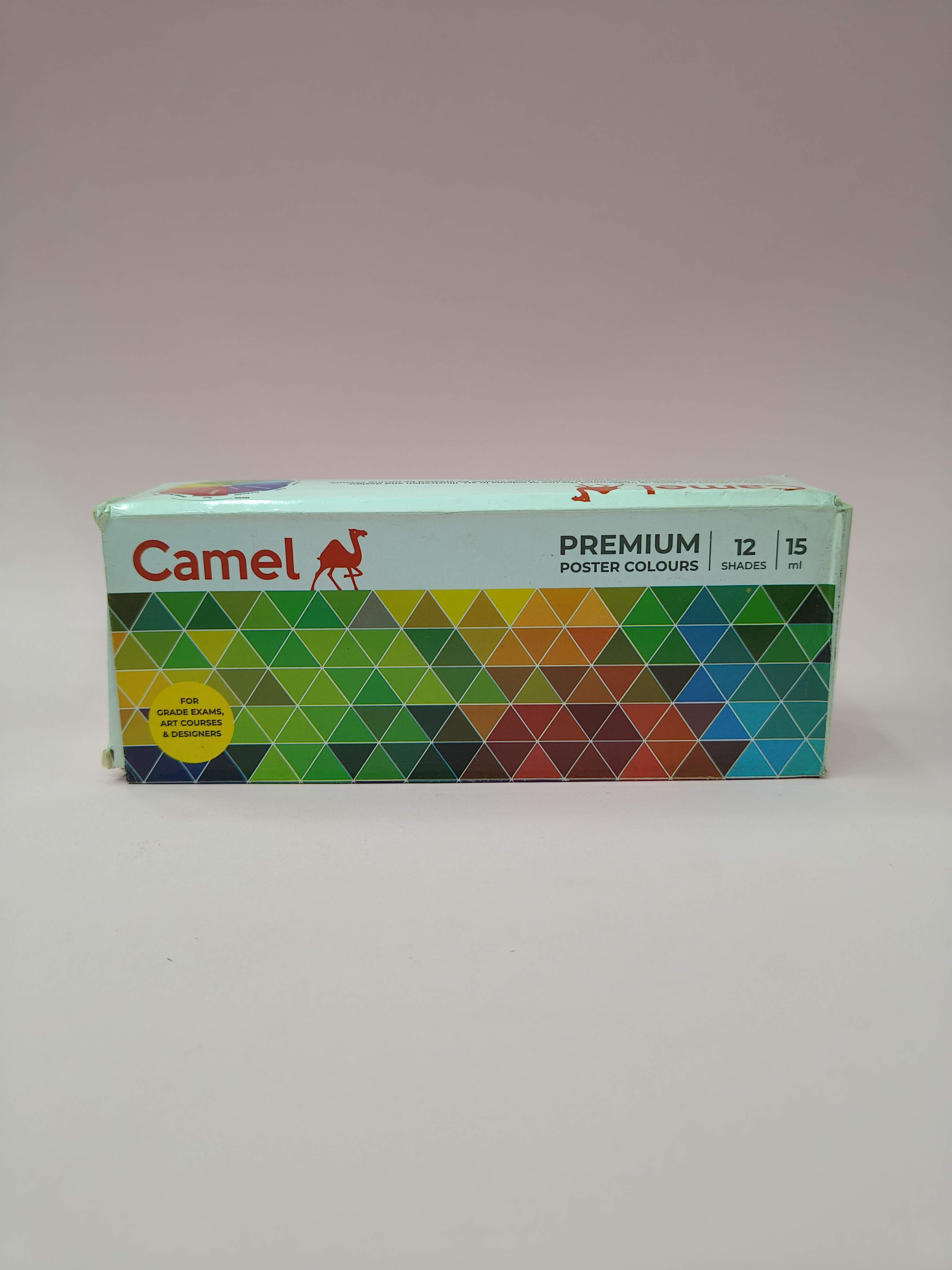 Camel Premium Poster Color - 15ml Each, 12 Shades