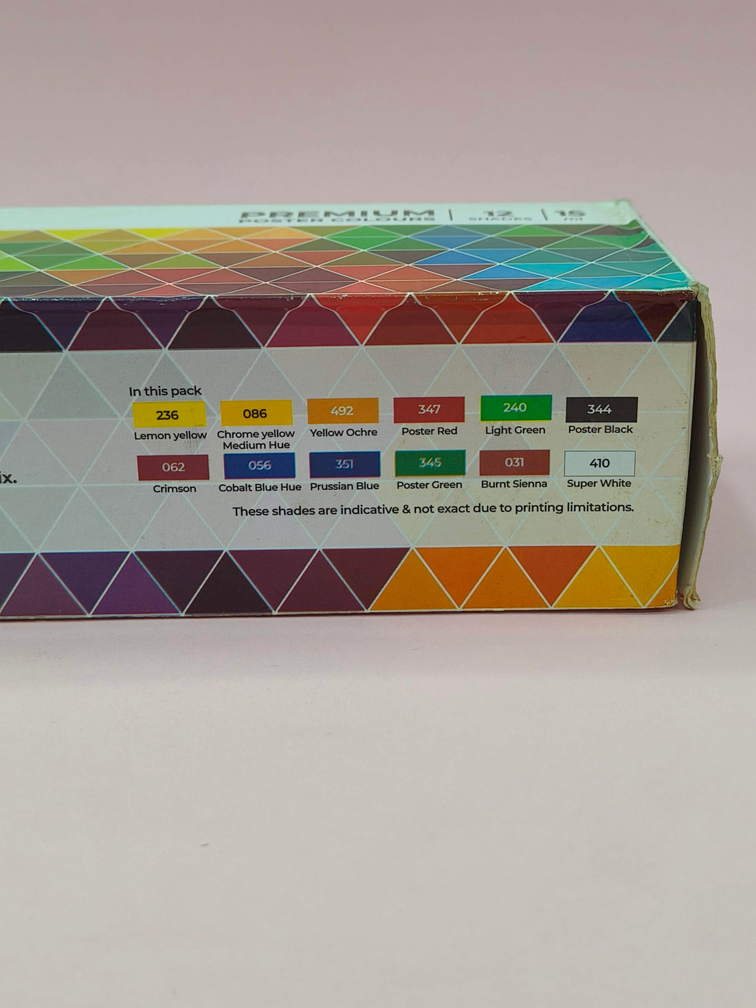 Camel Premium Poster Color - 15ml Each, 12 Shades