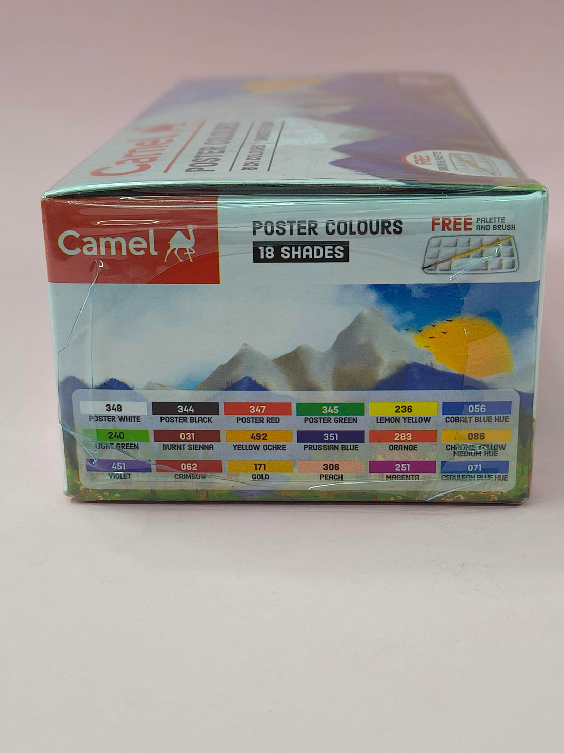 Camel Kokuyo Multicolor Pack Of 18 Shade Bottles 10 ml Each with 1 Palette & 1 Brush