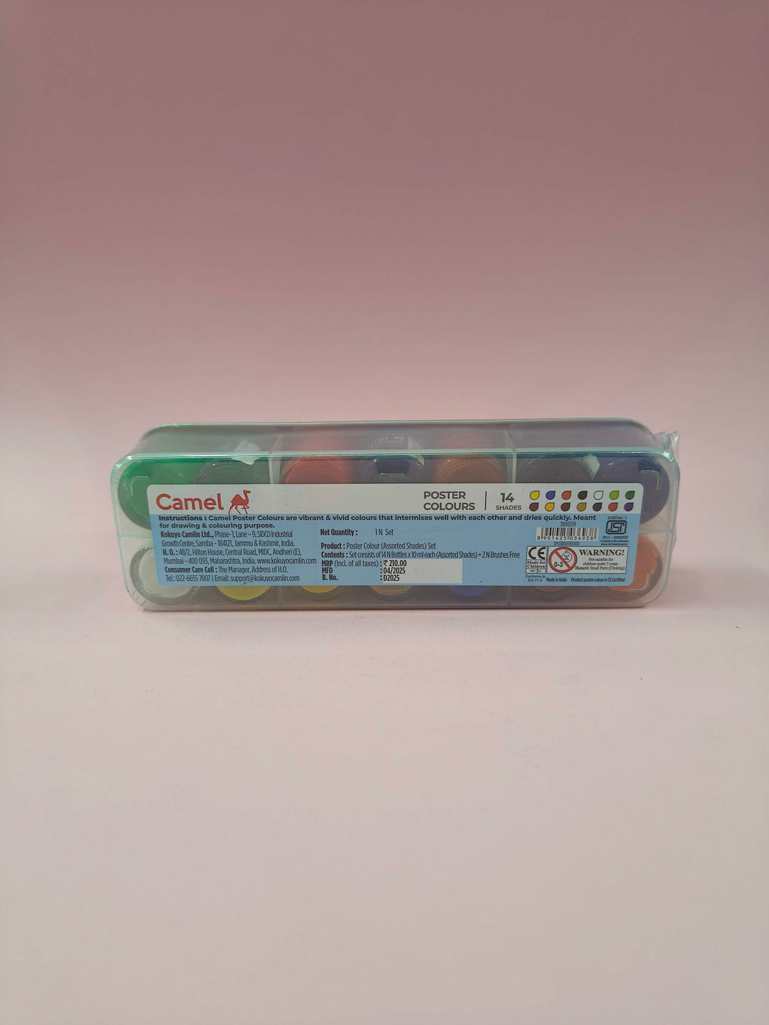 Camel Kokuyo Poster Color - 10ml Each, 14 Shades