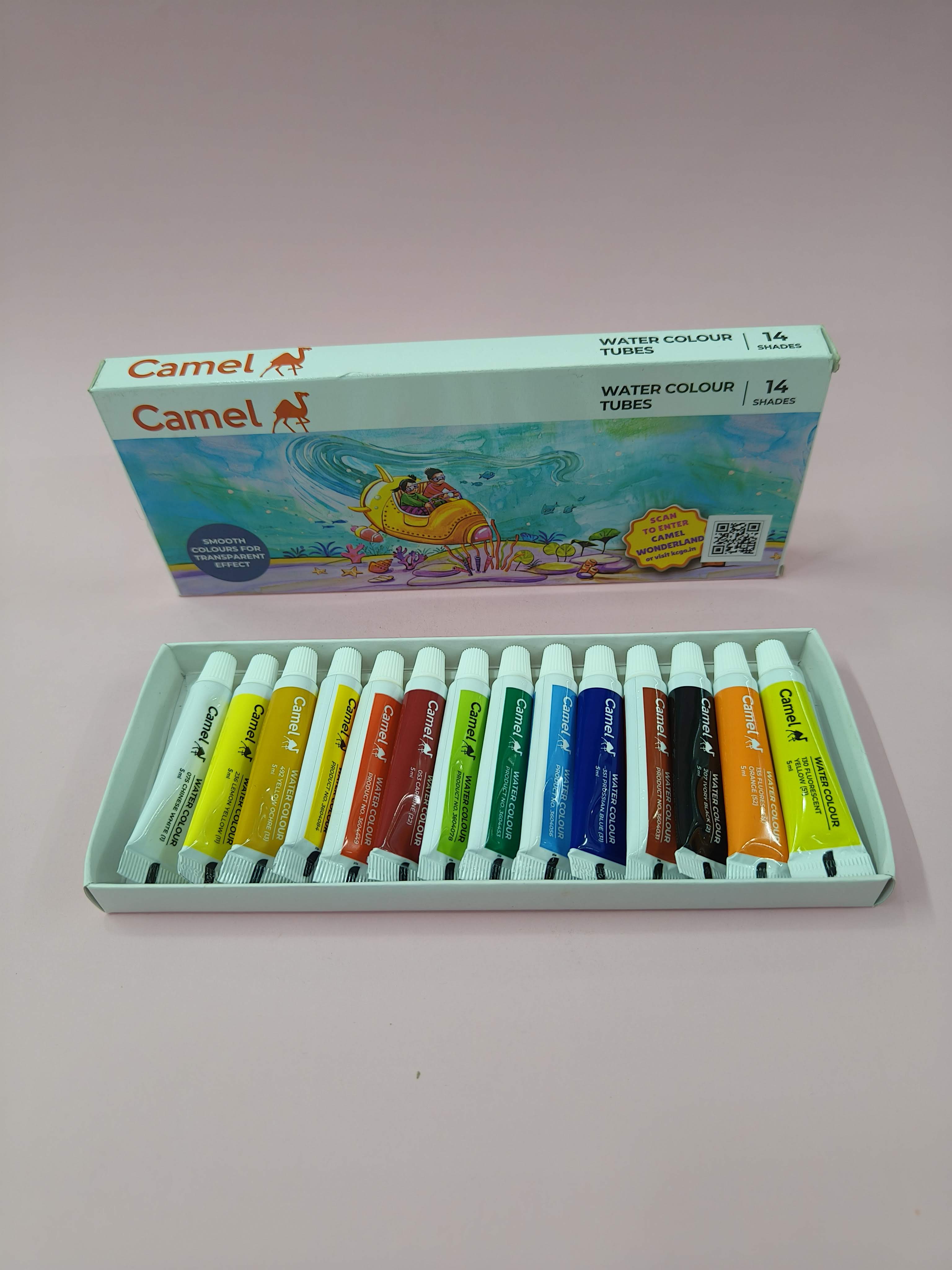 Camel Student Water Color Tube - 5ml Tubes, 14 Shades