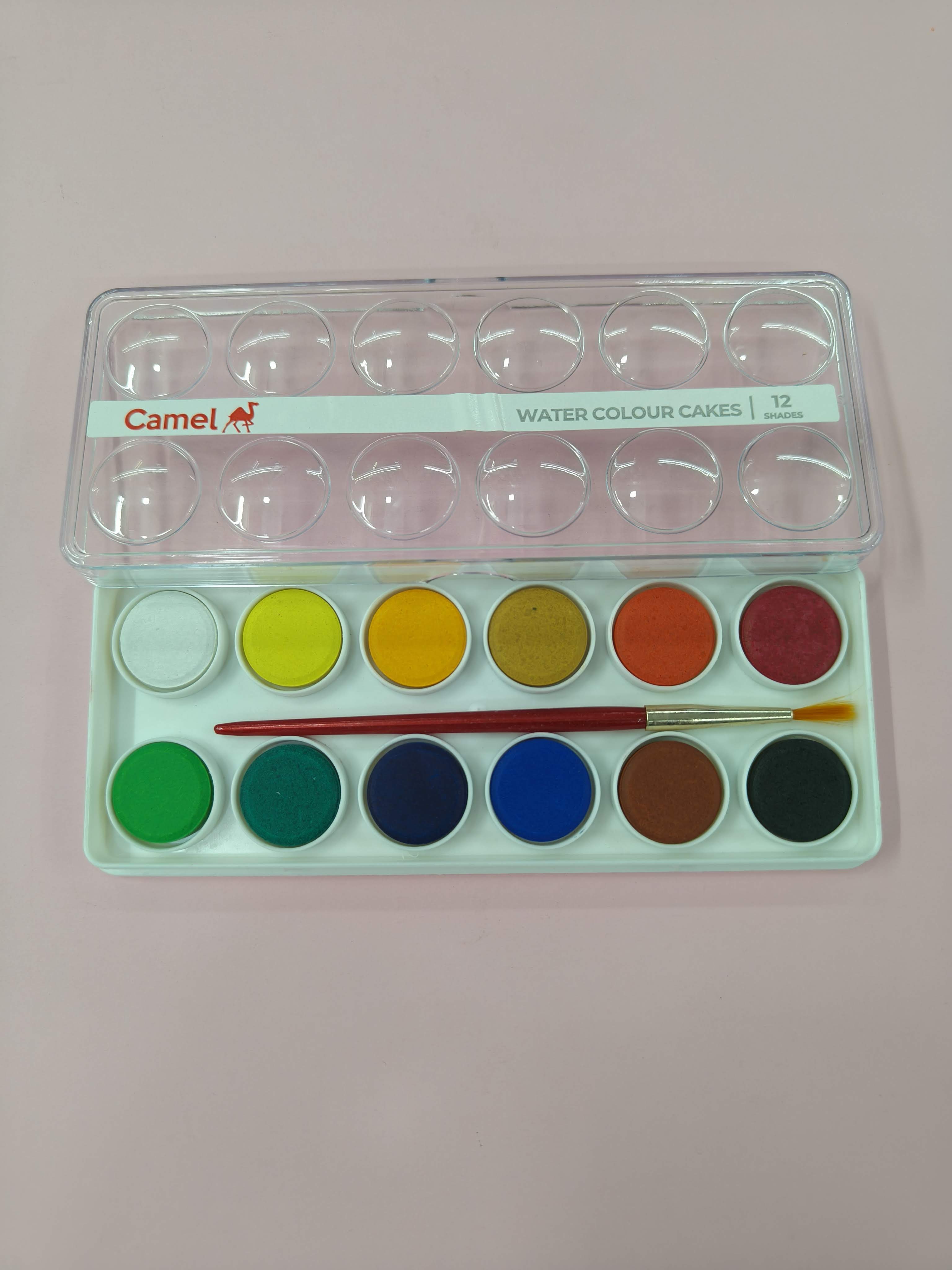 Camel Student Water Color Cakes - 12 Shades