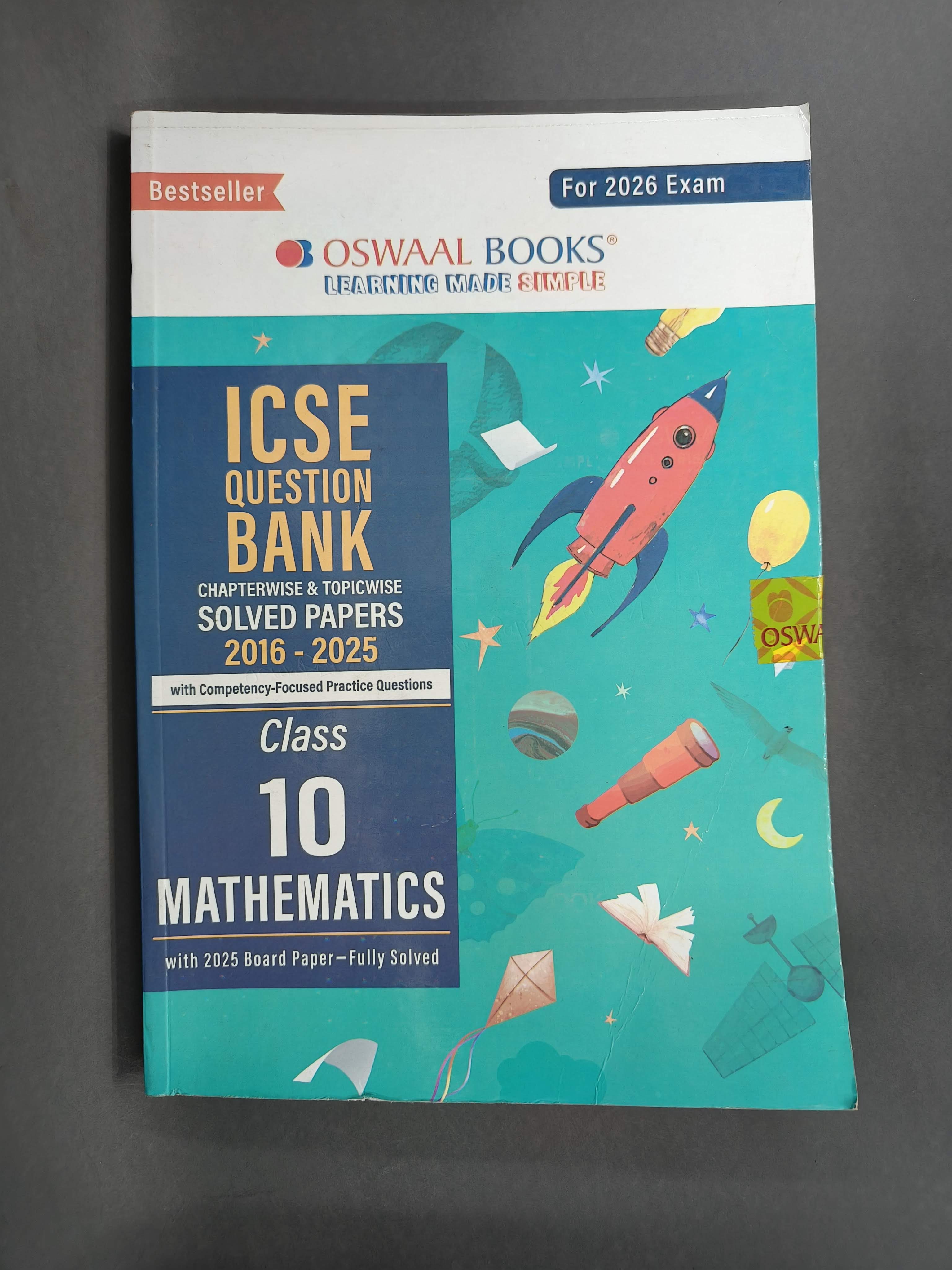 Mathematics | Gurukul by Oswal Most Likely ICSE Question Bank Class 10 Maths for 2026 Exam