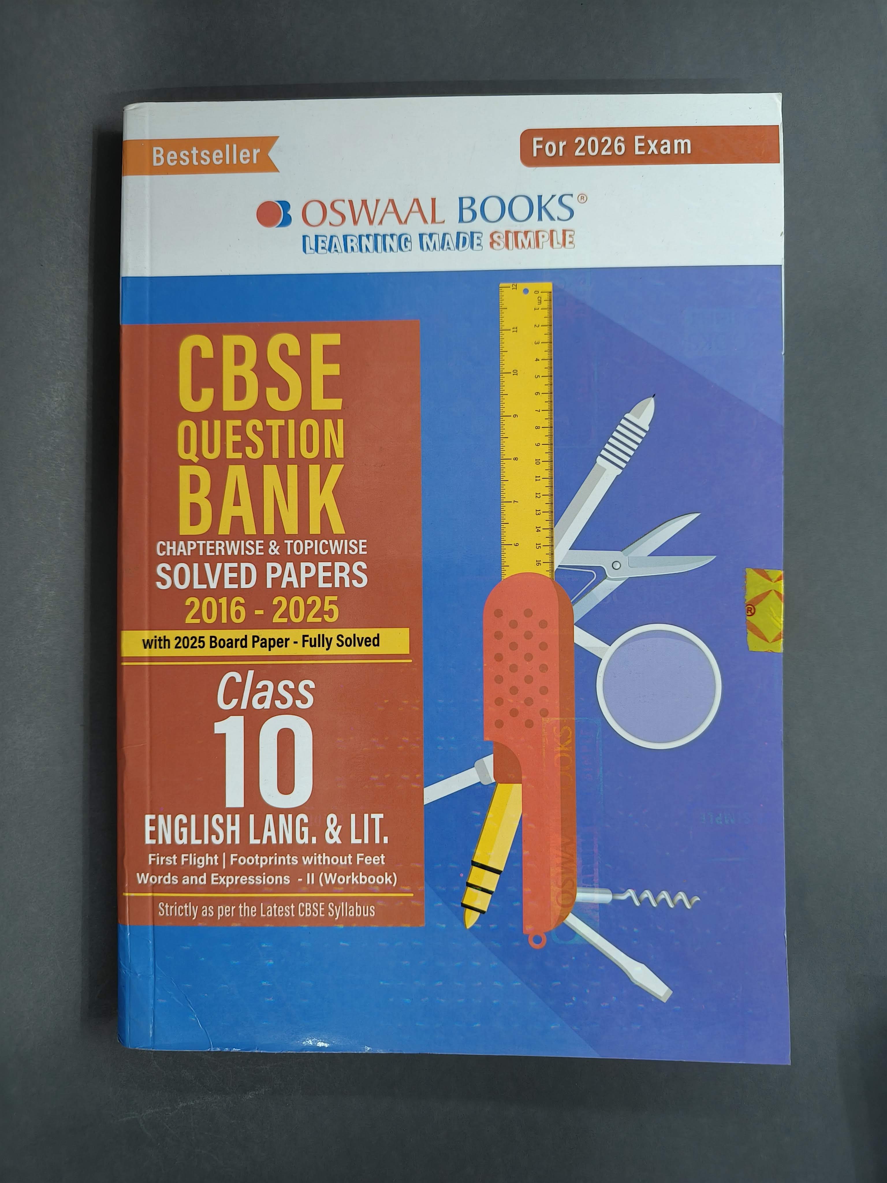 ENGLISH LANGUAGE & LITERATURE | Oswaal CBSE Question Bank For Class 10 | Based On Latest CBSE Syllabus with 800+ Questions | Chapterwise and Topicwise SOLVED PAPERS With Mind Maps & Revision Notes For 2026 Exam