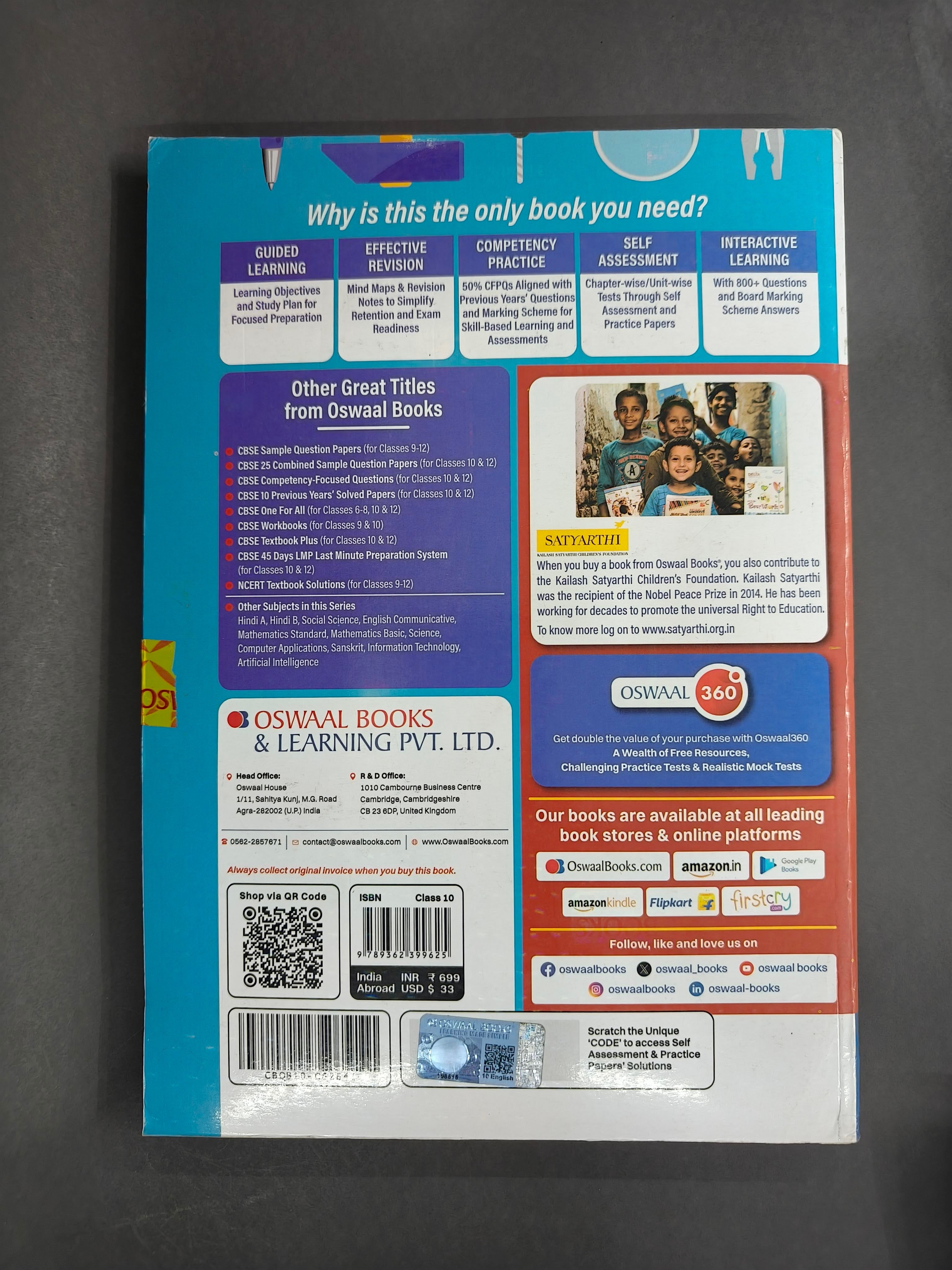 ENGLISH LANGUAGE & LITERATURE | Oswaal CBSE Question Bank For Class 10 | Based On Latest CBSE Syllabus with 800+ Questions | Chapterwise and Topicwise SOLVED PAPERS With Mind Maps & Revision Notes For 2026 Exam