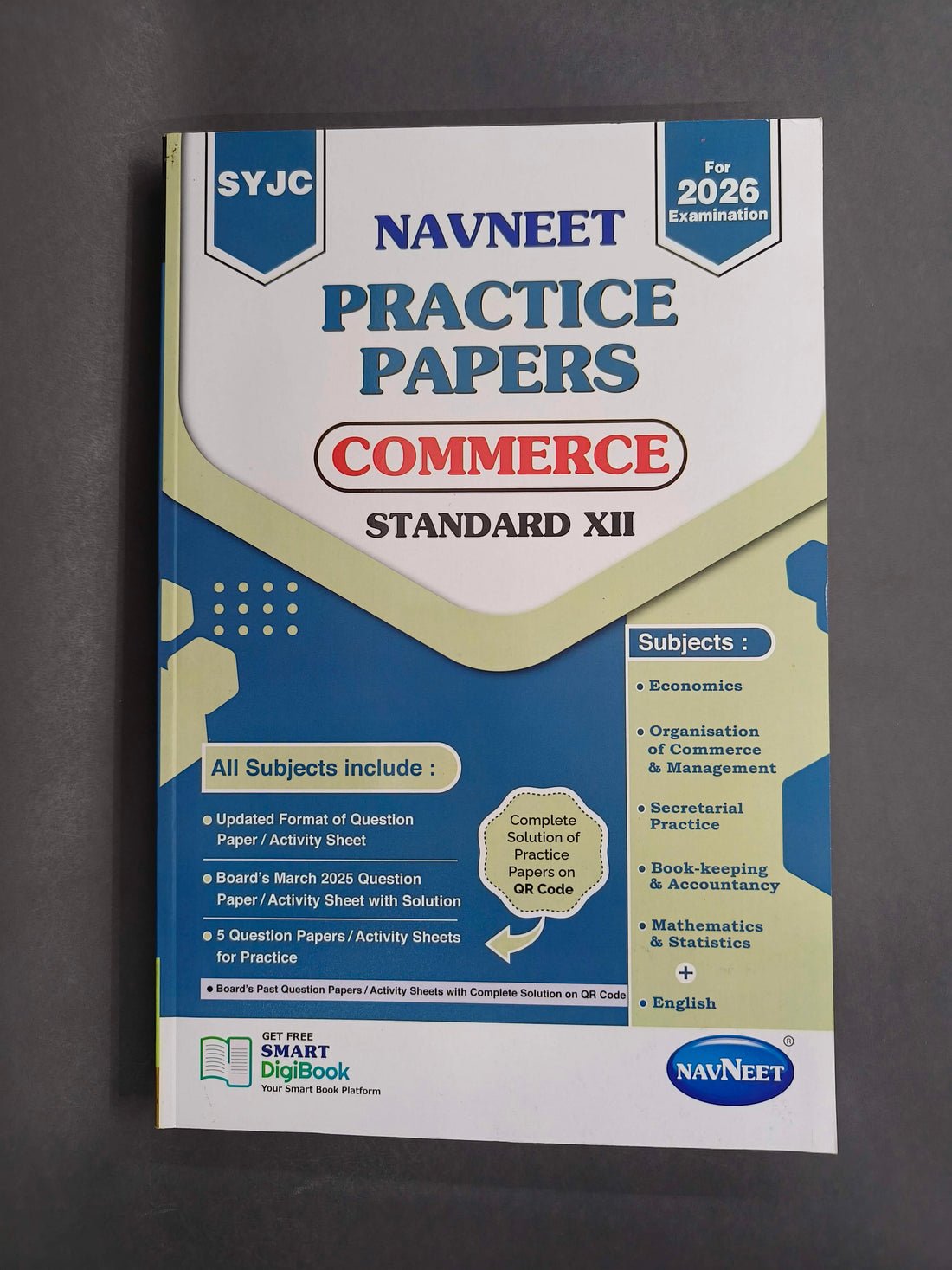 Commerce | Navneet Practice Paper for Std XII Commerce 2026 HSC Maharashtra State Board Examination (Goodluck) | 1 March 2024 Solved Papers & 5 Unsolved Papers