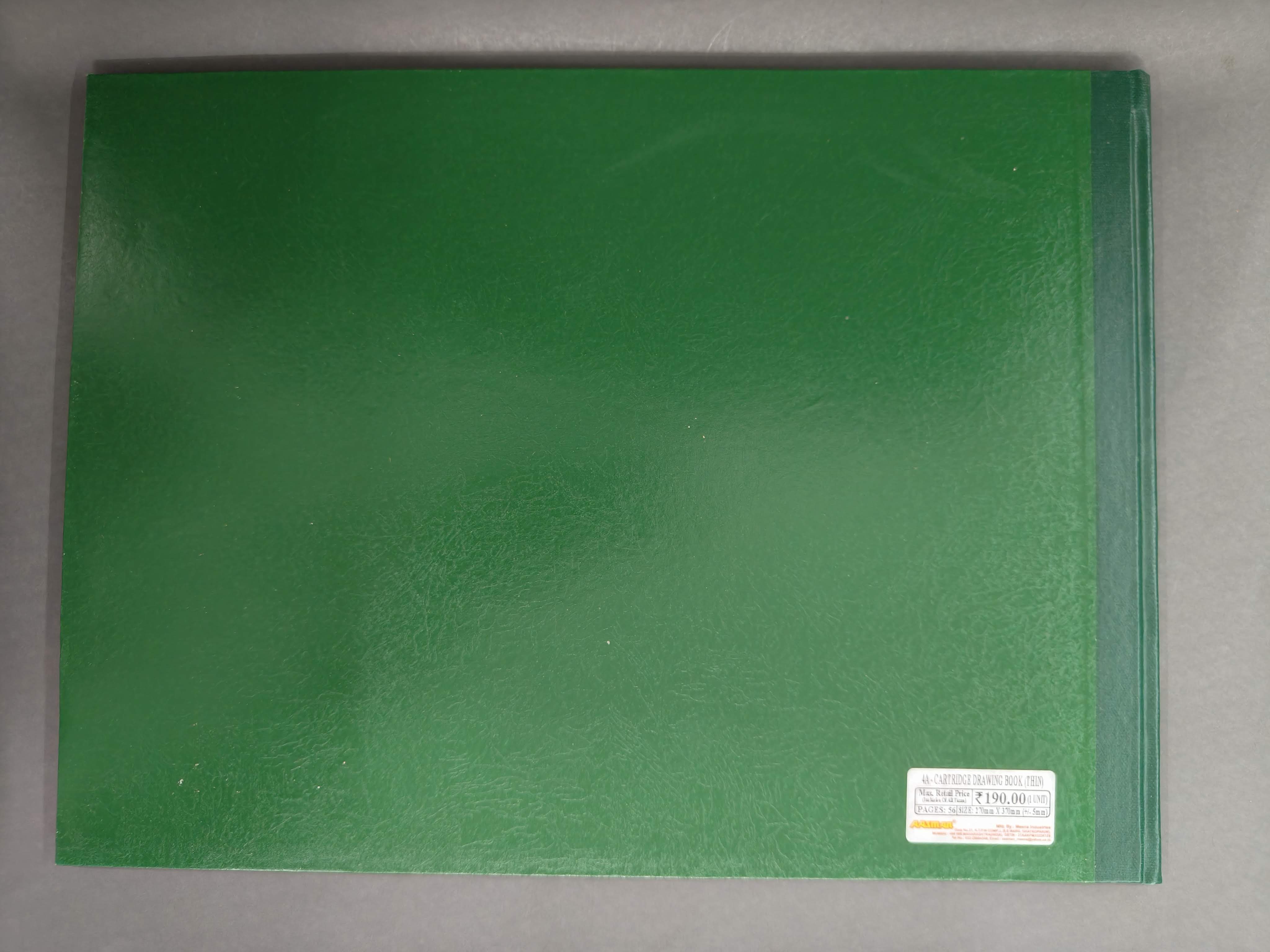 Aasman 4A Cartridge Drawing Book for Students and Budding Artists | Hard Bound | Big Size 27 cm x 37 cm | 56 Pages