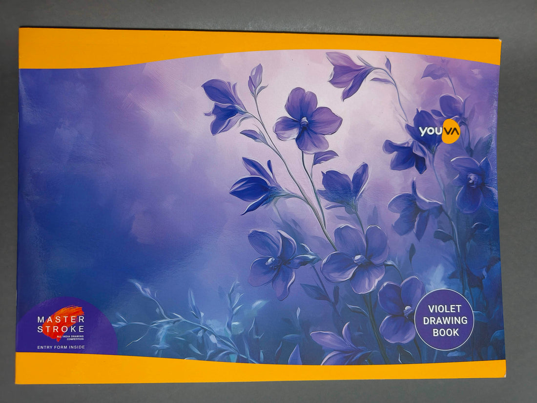 Navneet Youva Violet | 4A Drawing Book for Students and Budding Artists | Big Size 24 cm x 33.7 cm | 36 Pages