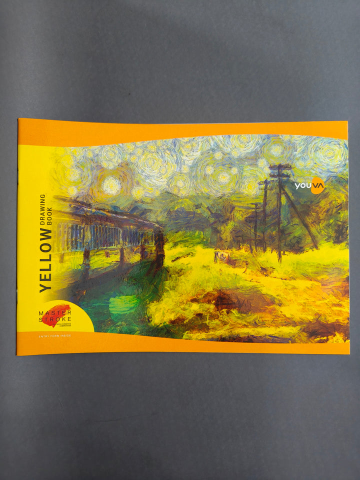 Navneet Youva Yellow | 3A Jumbo Drawing Book for Students and Budding Artists | Big Size 21 cm x 29.7 cm | 36 Pages