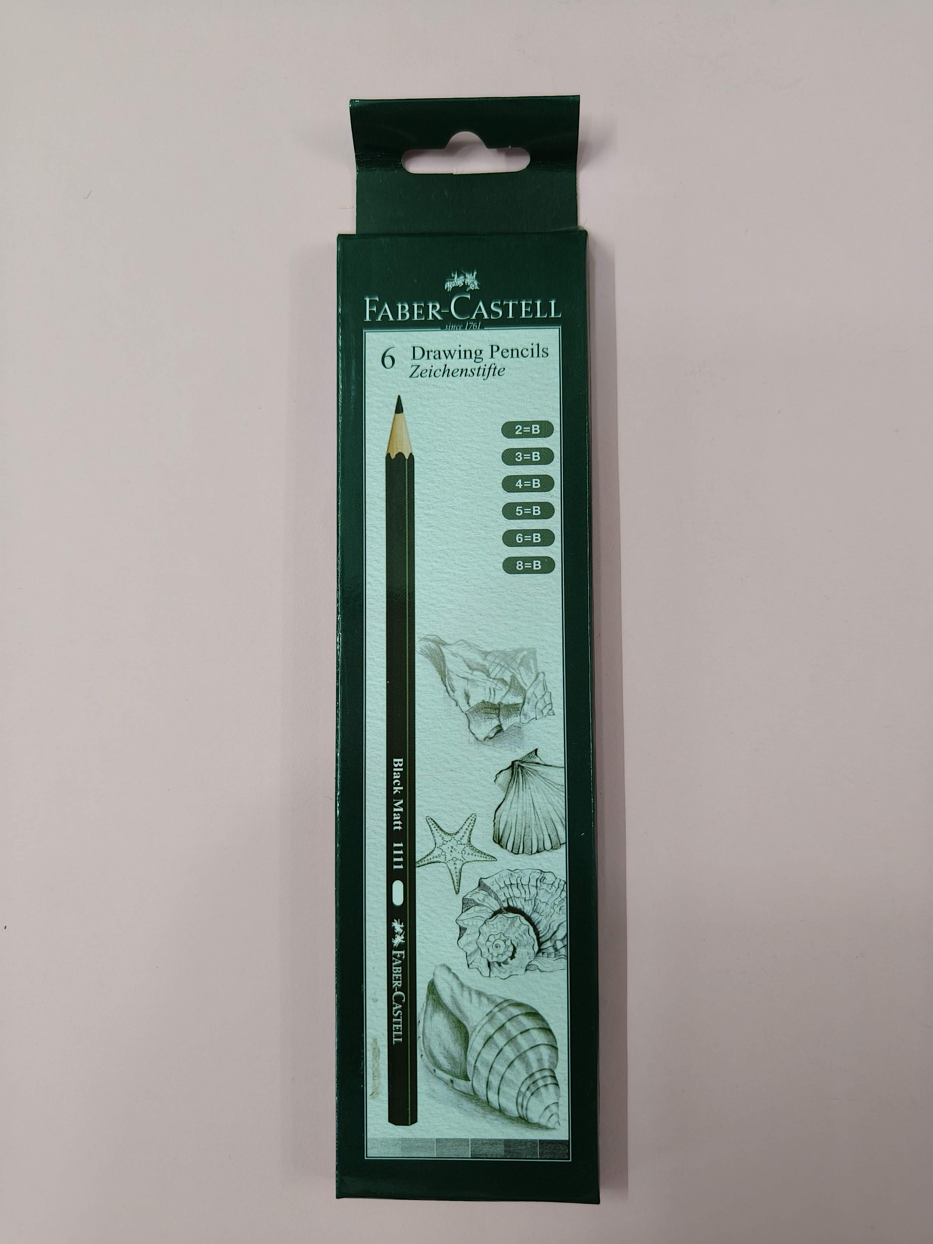 Faber-Castell Graphite 2B, 3B, 4B, 5B, 6B, 8B Pencil