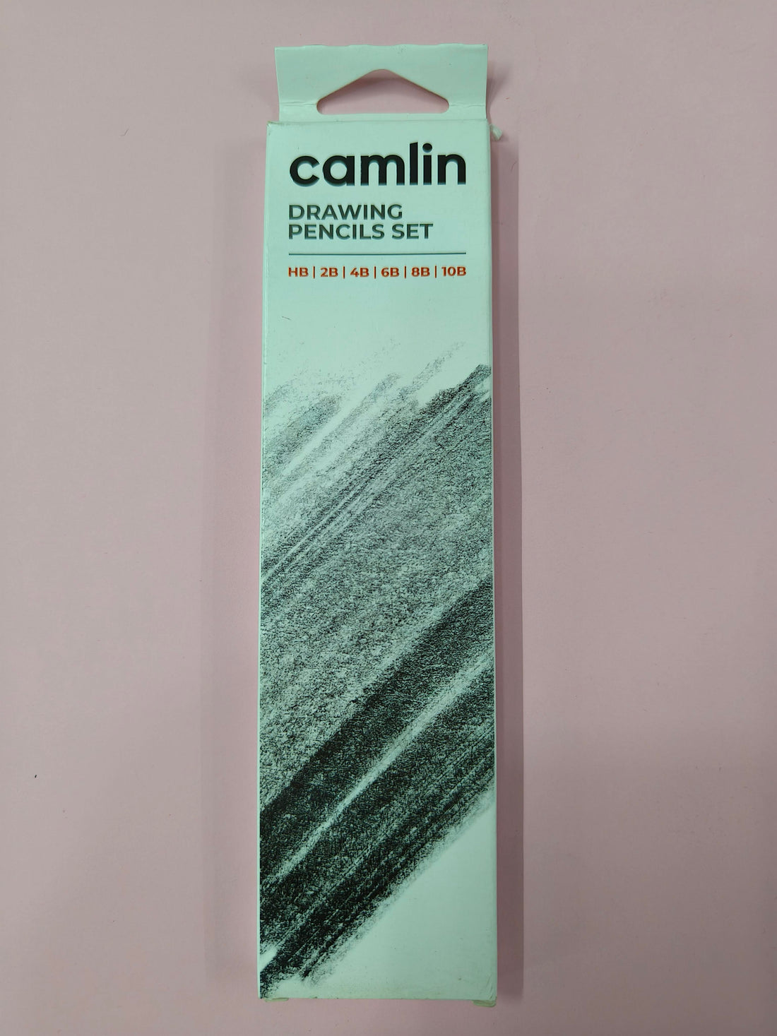 Camlin Kokuyo Drawing Pencils Set, Assorted, Pack of 6 | HB, 2B, 4B, 6B, 8B, 10B