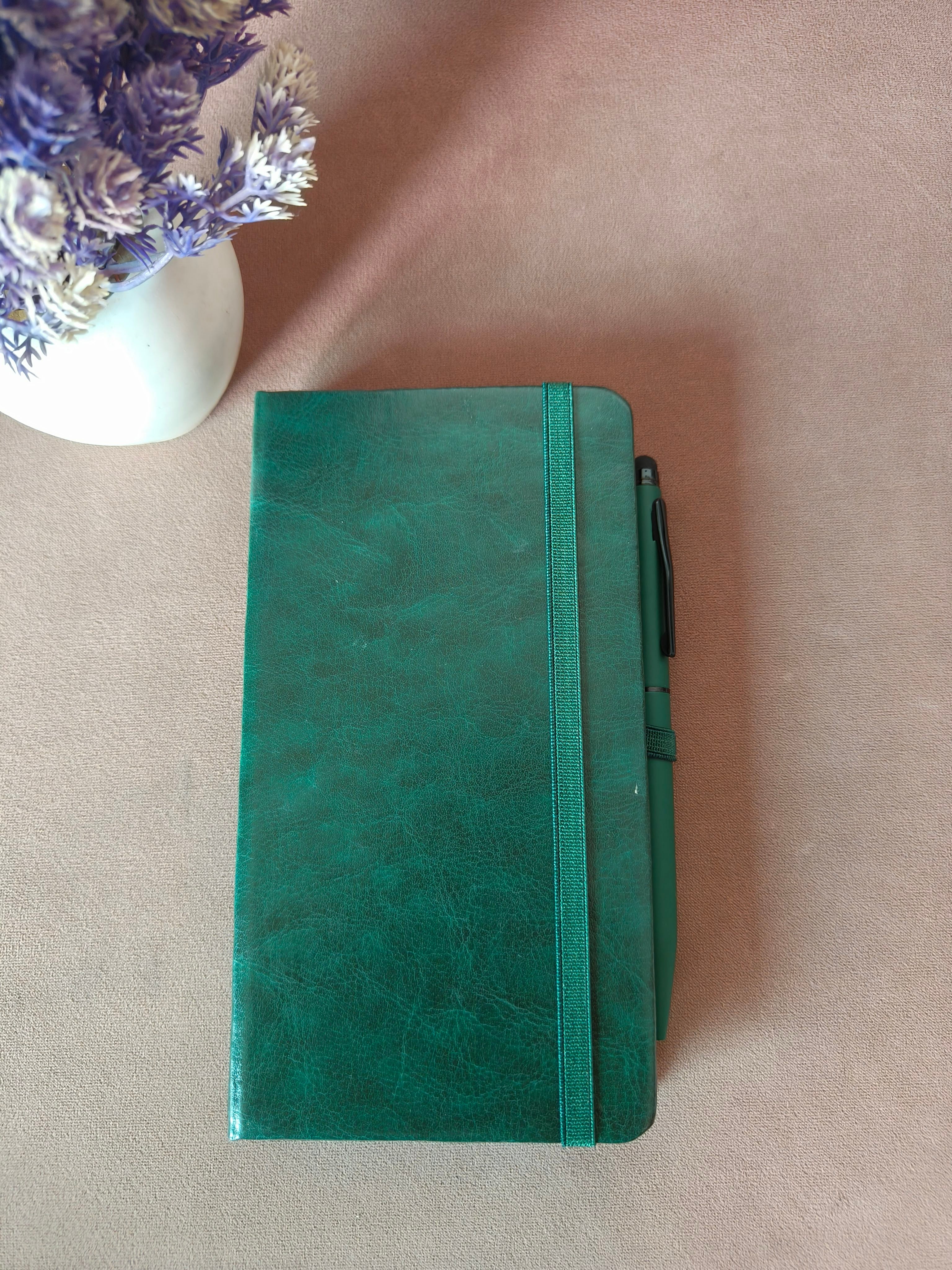 Diary and Metal Pen with Stylus Gift Set | Personalization on Diary and Pen Possible | Gifts for Men and Women | Gift for Birthday, Anniversary, Festival or Special Occassion | Personalised Corporate Gift for Employee