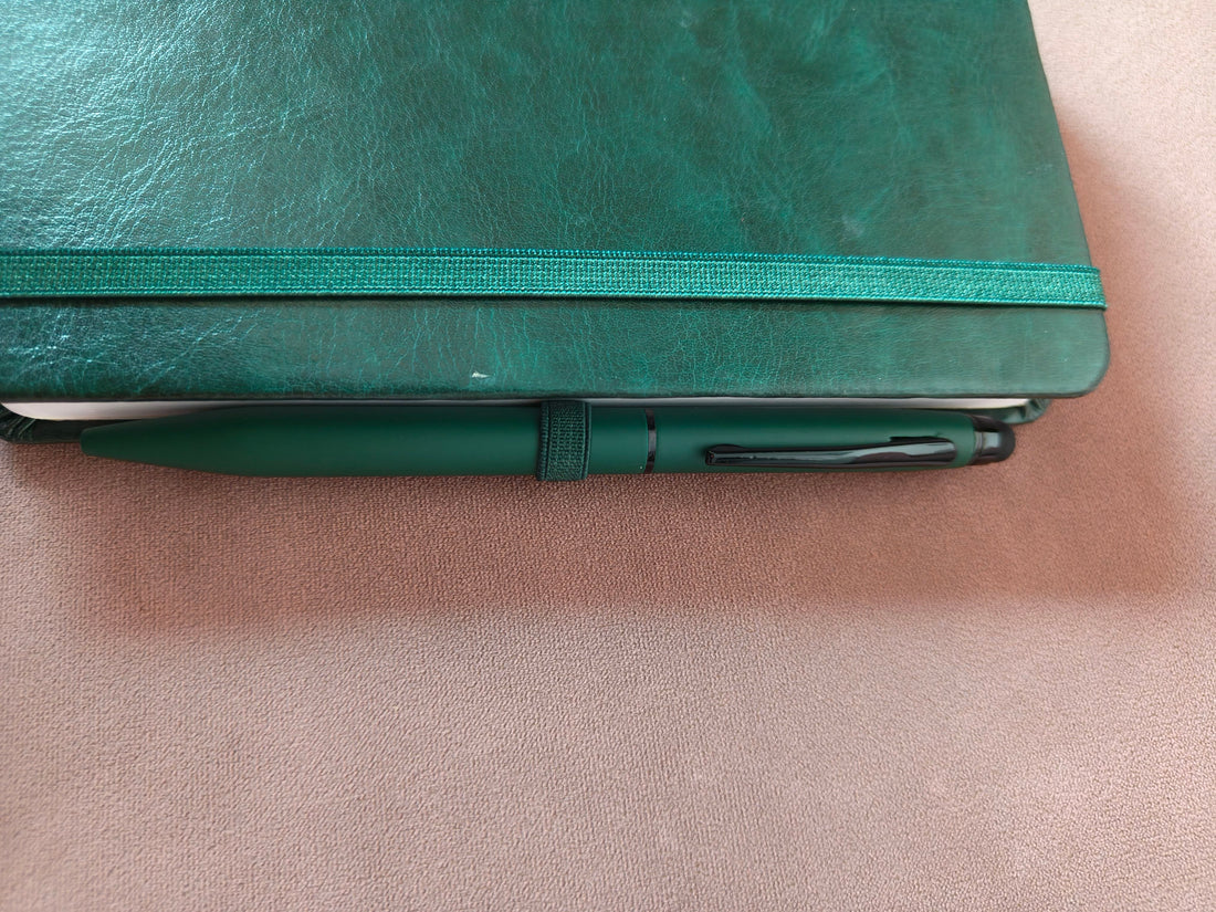 Diary and Metal Pen with Stylus Gift Set | Personalization on Diary and Pen Possible | Gifts for Men and Women | Gift for Birthday, Anniversary, Festival or Special Occassion | Personalised Corporate Gift for Employee