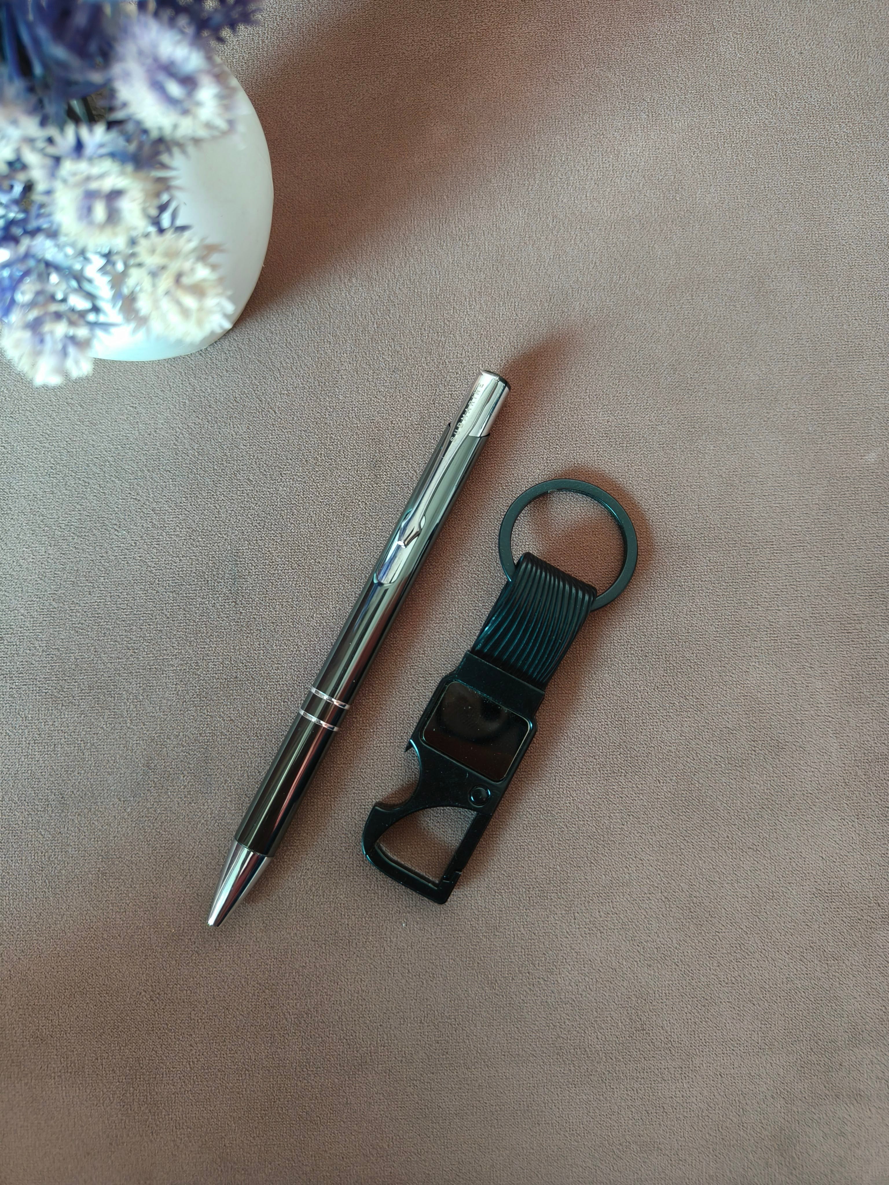 Metal Pen & Keychain Gift Set | Custom Engraved with Name | Premium Gift for Men & Women | Corporate Gift | Birthday, Anniversary, Festival or Special Occassion