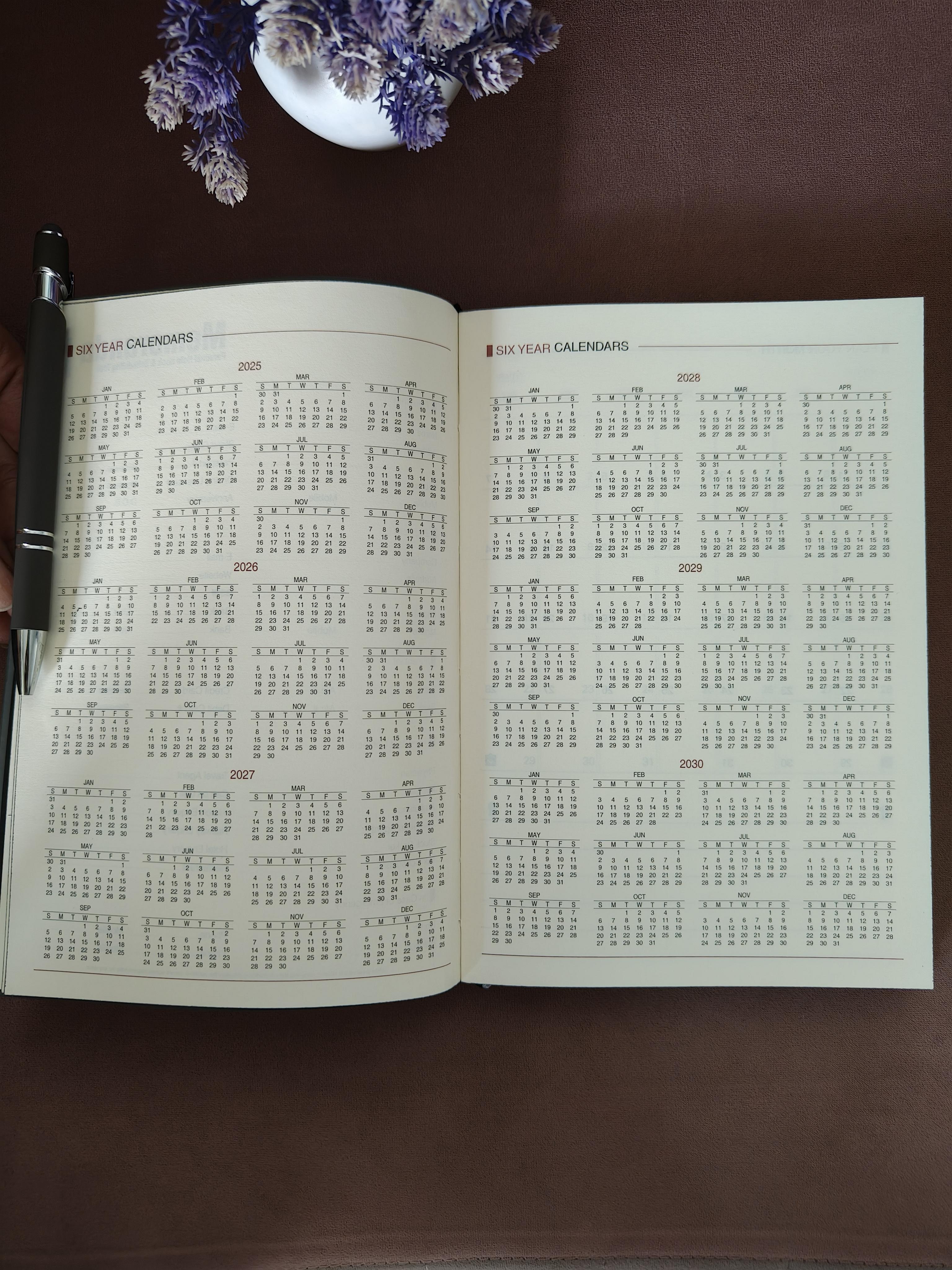 Leather Diary and Metal Pen Gift Set | Personalized of Diary and Metal Pen | Gift Set for Birthday, Office and Family (Grey)