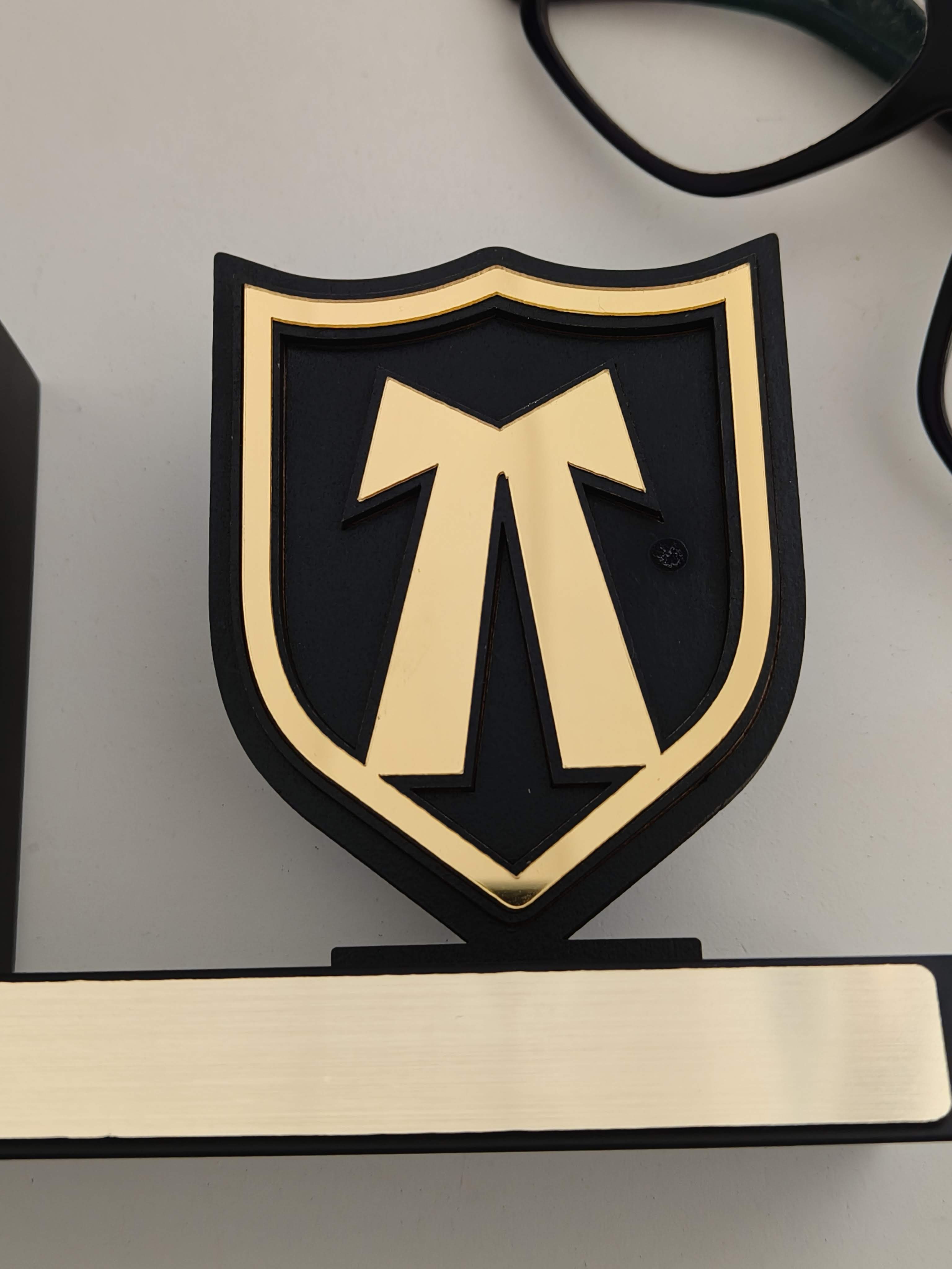 Advocate Pen Stand with Logo & Clock | Custom Lawyer Desk Organizer with Clock & Pen Holder | Premium Gift for Advocates & Legal Professionals