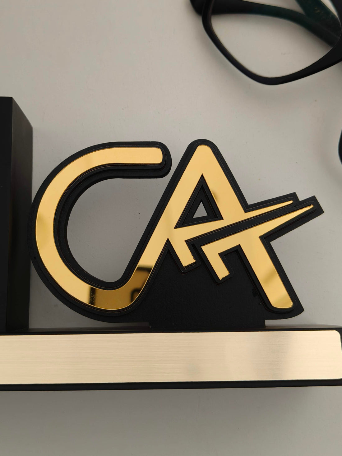 CA Personalized Pen Stand with Name & Clock | Customized Chartered Accountant Desk Organizer | Gift for Professional CA & Interns