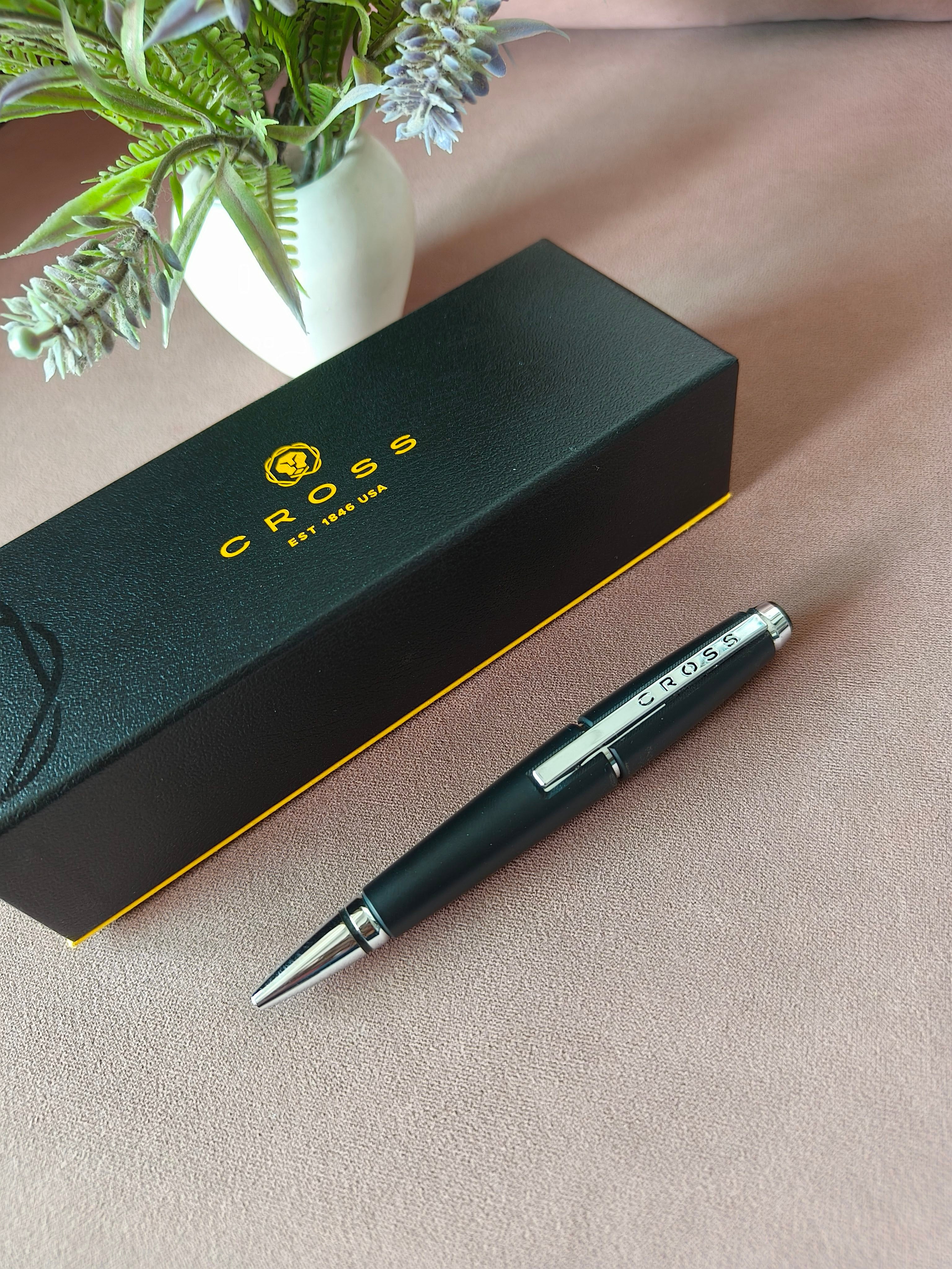 Cross Edge Roller Ball Pen, Jet Black