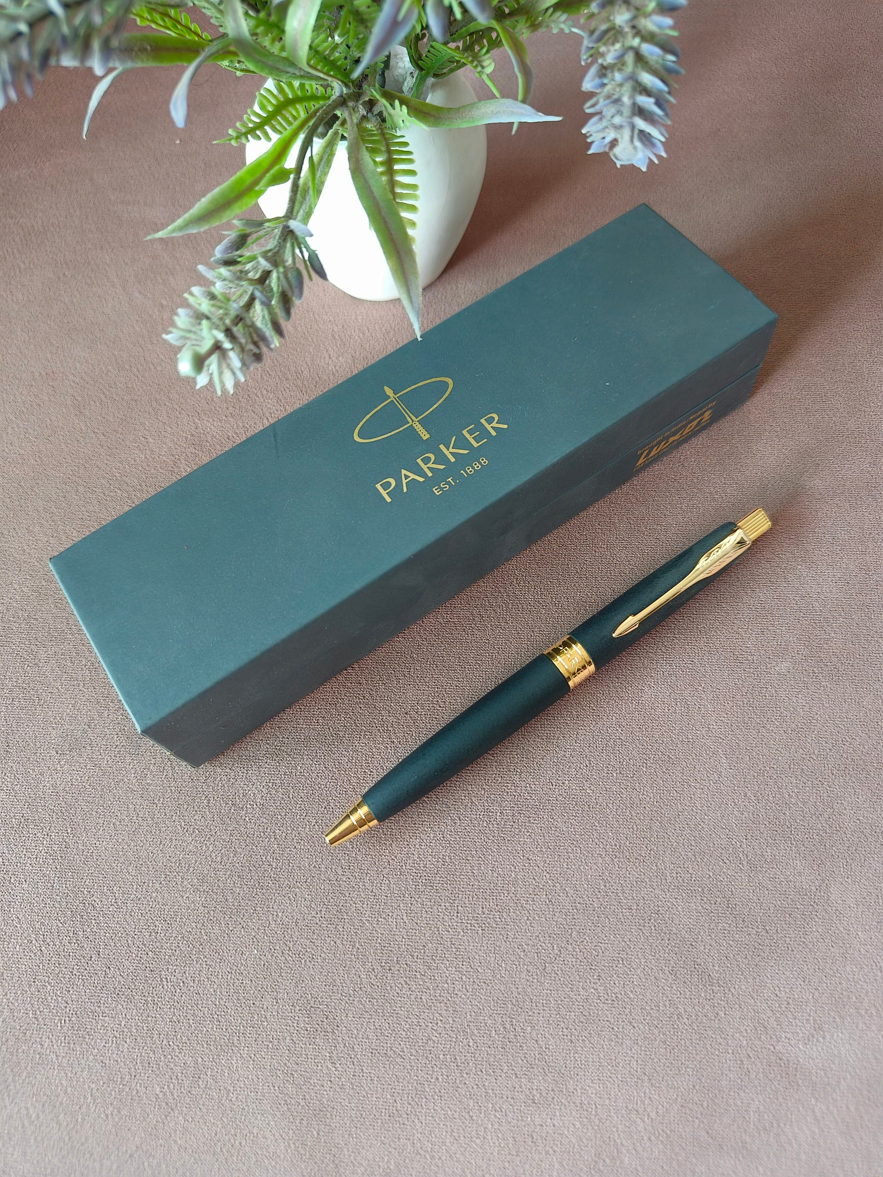 Parker Aster Matte Black Gold Trim Ball Pen