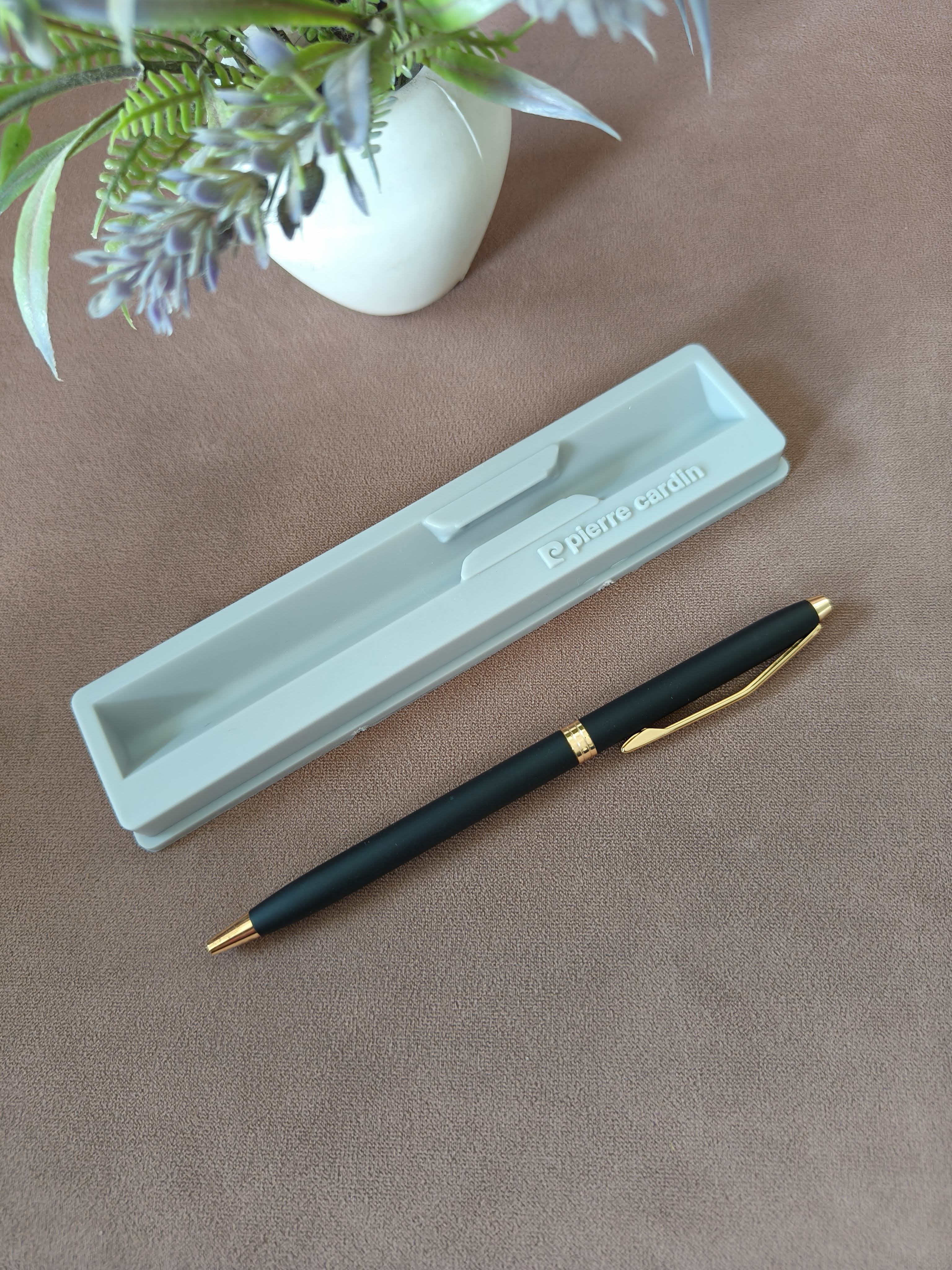 Pierre Cardin Lapaz Premium Metal Ball Pen with Twist Mechanism | Sleek & Stylish Matt Finish Body with Elegant Golden Clip | Ideal For Gifting to Employees,Boss, Friends, Family or for Special Occassion