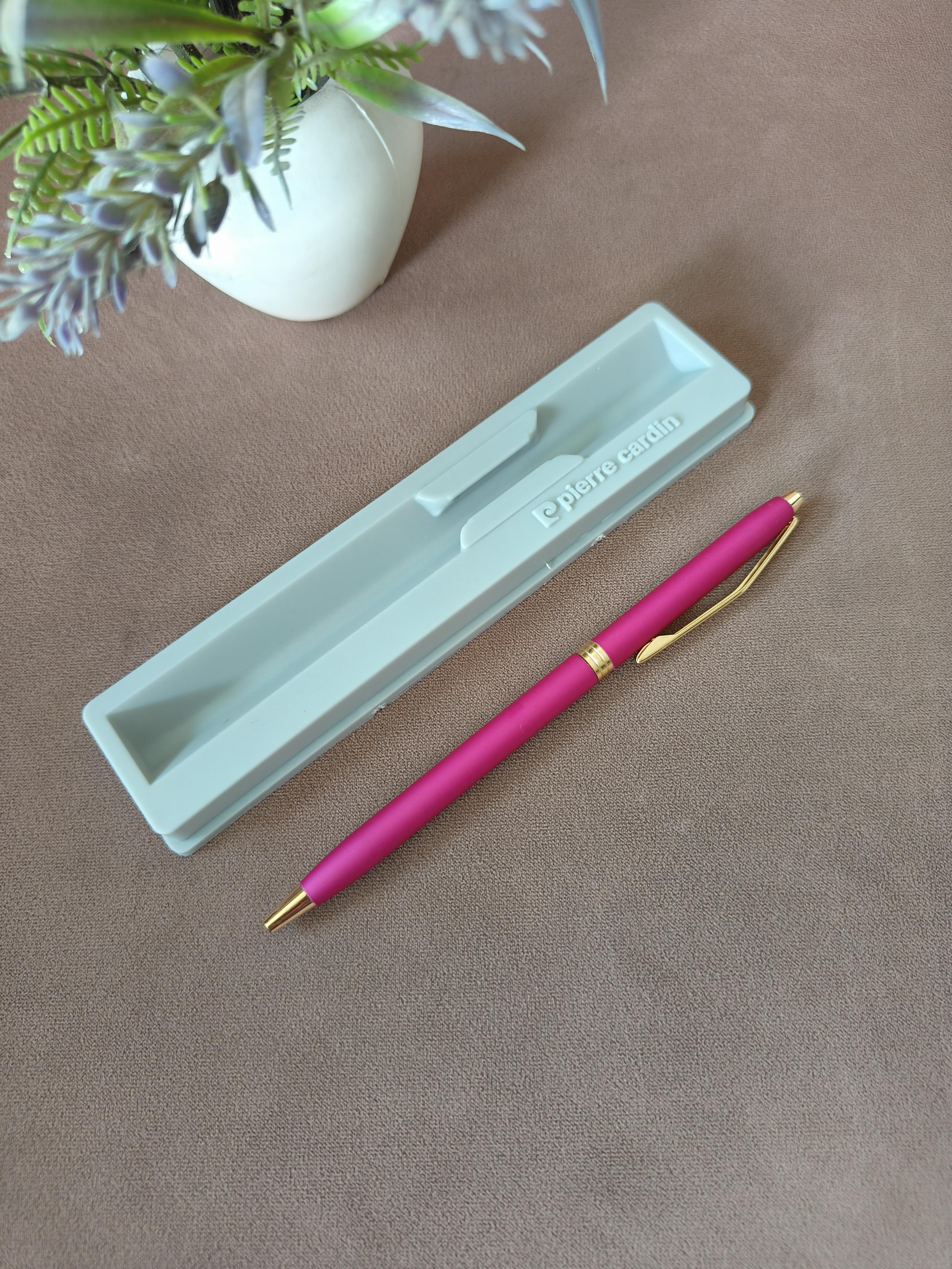 Pierre Cardin Lapaz Premium Metal Ball Pen with Twist Mechanism | Sleek & Stylish Matt Finish Body with Elegant Golden Clip | Ideal For Gifting to Employees,Boss, Friends, Family or for Special Occassion