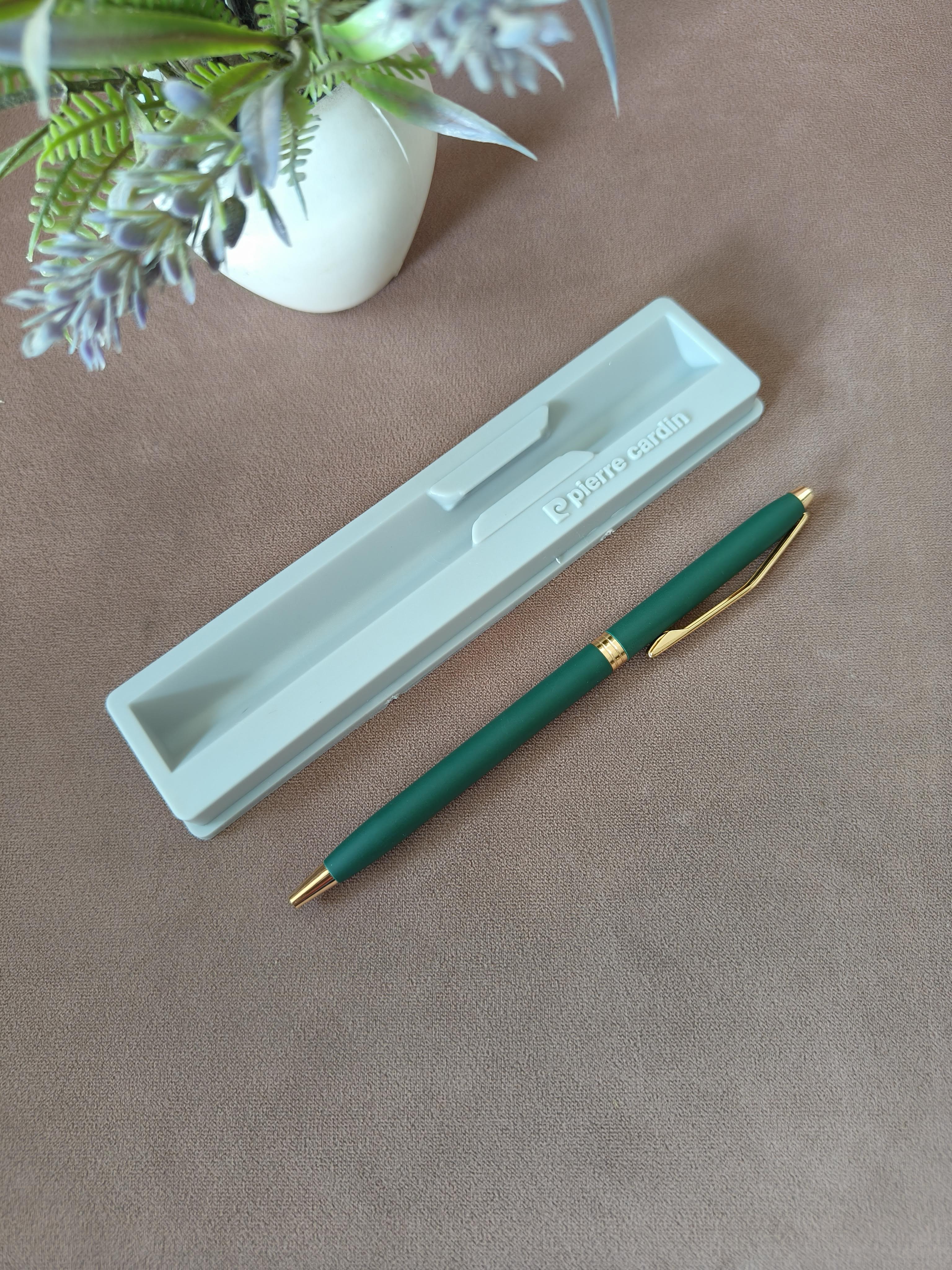 Pierre Cardin Lapaz Premium Metal Ball Pen with Twist Mechanism | Sleek & Stylish Matt Finish Body with Elegant Golden Clip | Ideal For Gifting to Employees,Boss, Friends, Family or for Special Occassion