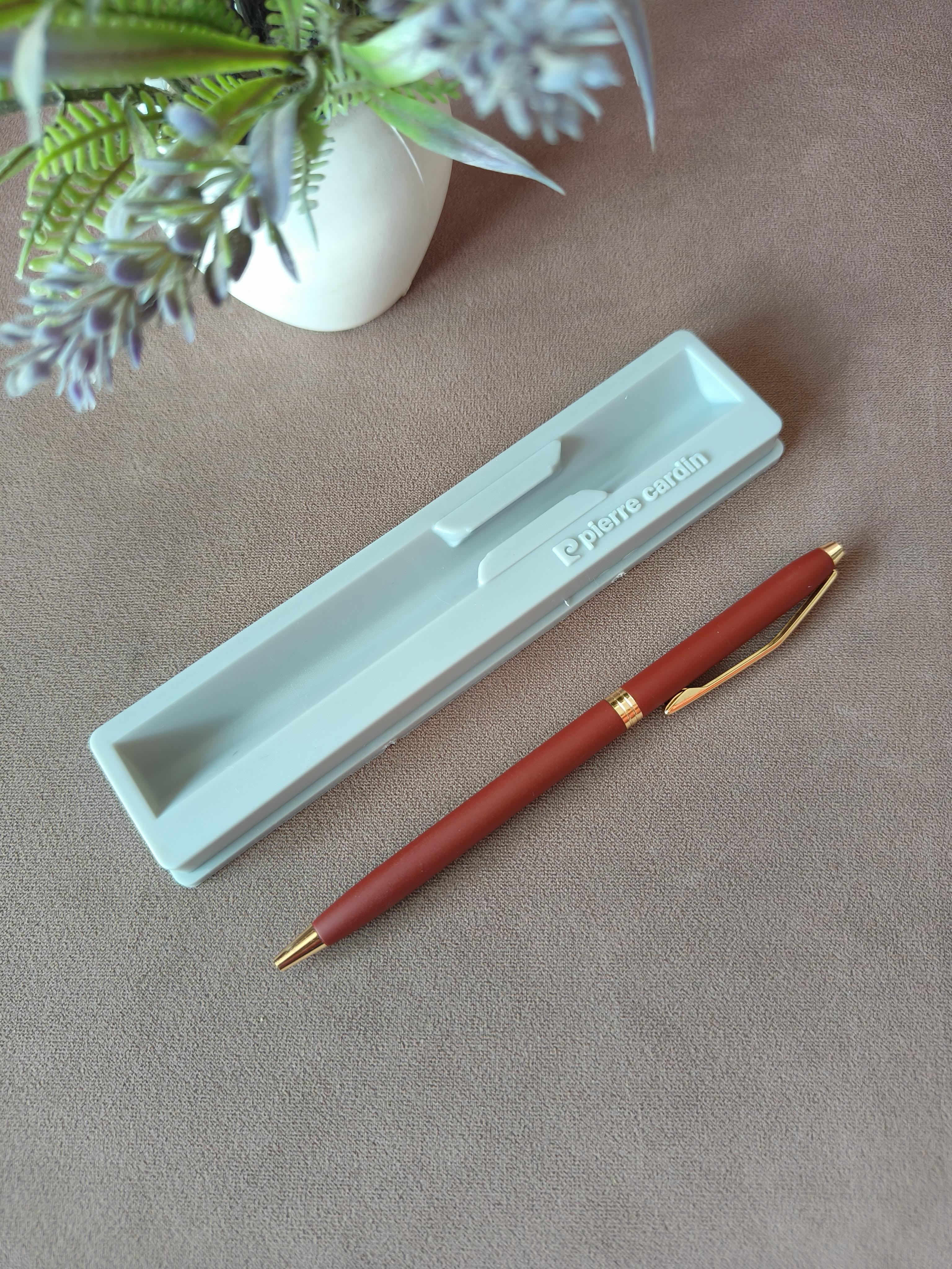 Pierre Cardin Lapaz Premium Metal Ball Pen with Twist Mechanism | Sleek & Stylish Matt Finish Body with Elegant Golden Clip | Ideal For Gifting to Employees,Boss, Friends, Family or for Special Occassion