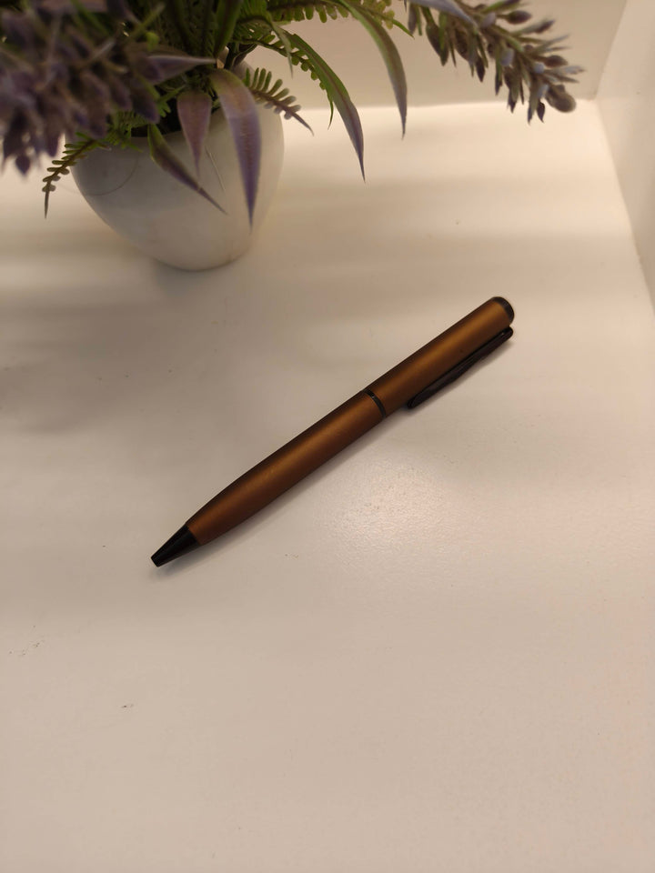 Absolute Metallic Brown Ball Pen | Premium Twist Mechanism | Perfect for Gifting, Office & Daily Writing