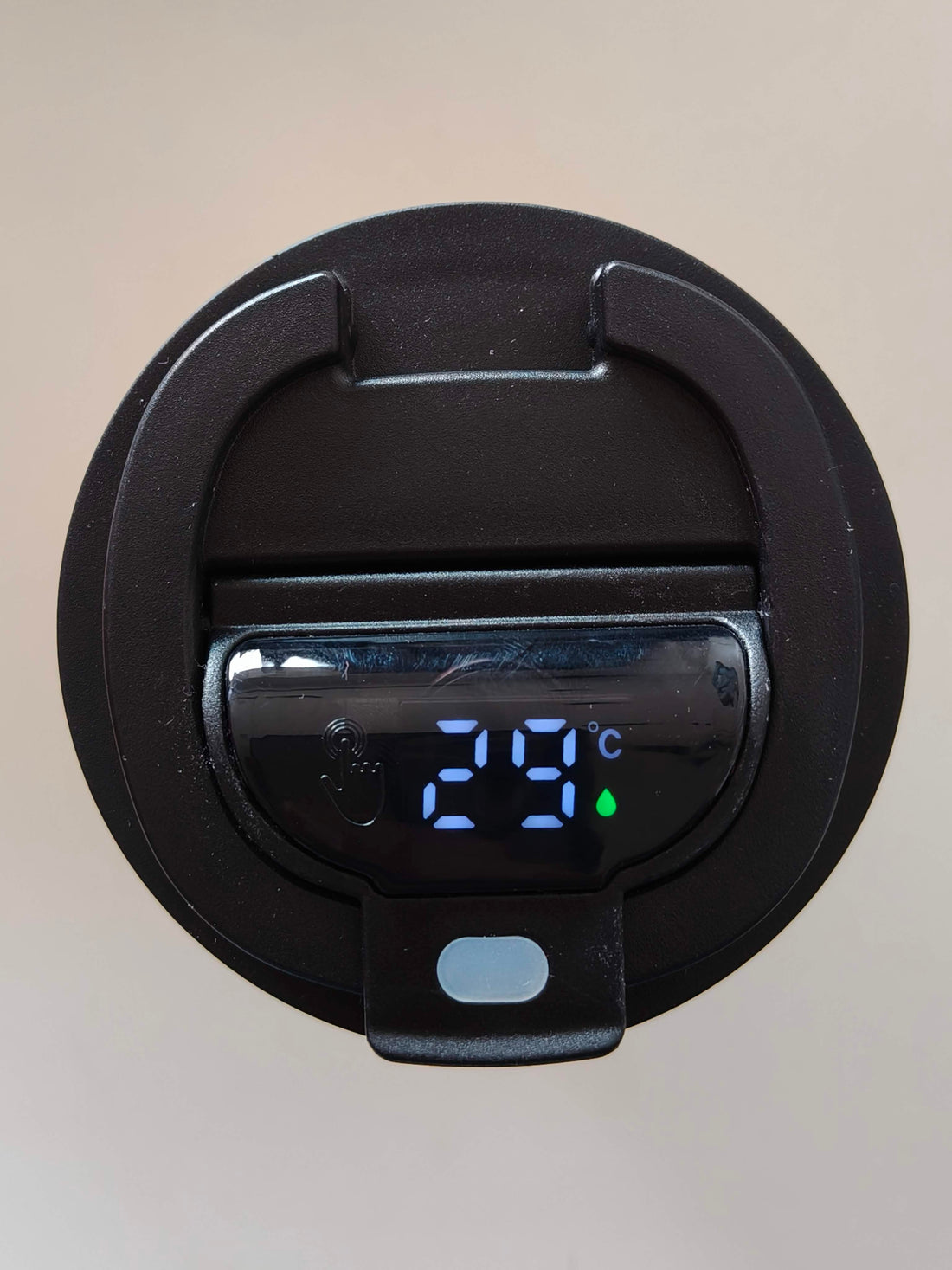 Digital Temperature Display Coffee Travel Mug 500ml | Stainless Steel Vacuum Insulated Thermos Flask | Leak-Proof Portable Coffee Cup for Travel & Office (Black)