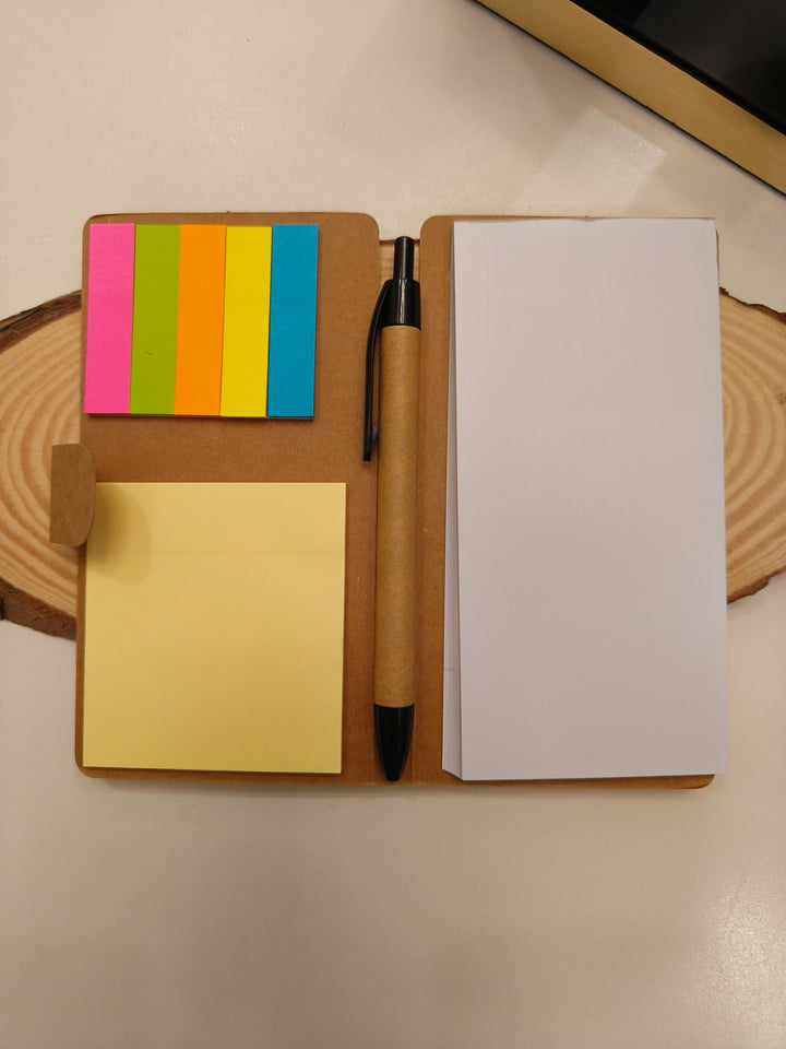 Memo Note Making Pad With Sticky Notes Colourful Flags And A Pen Small In Size Light In Weight Eco-Friendly Carry Along Writing Notes School College University Office Desktop Use Student And Teacher Aid For Notes Reading Bookmark