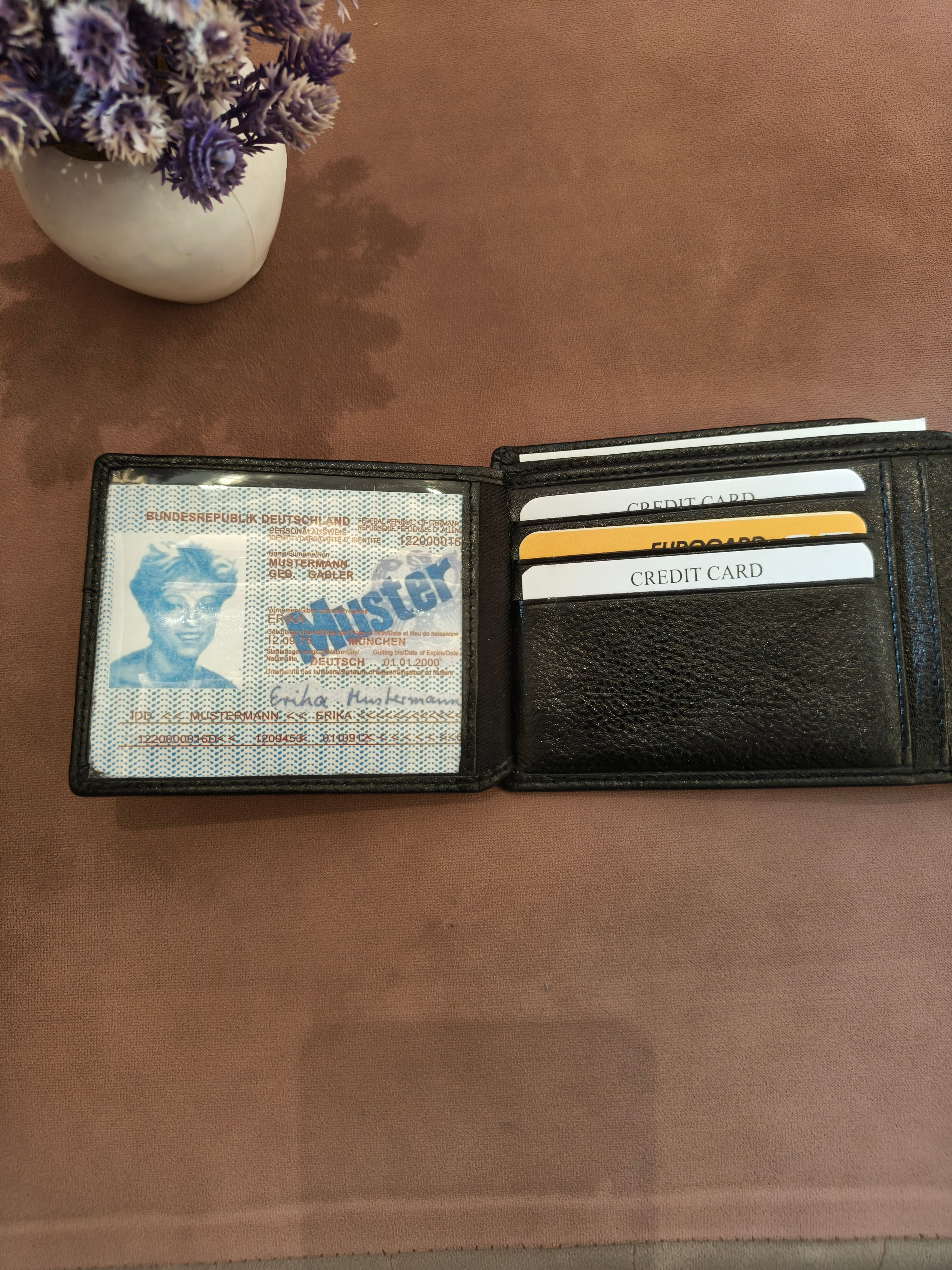 Leather Mens Wallet with Wooden Case | Ideal Gifting Option | Gift for Father, Brother, Husband, Son, Collegue on Birthday, Anniversary, Farewell, Special Occassion
