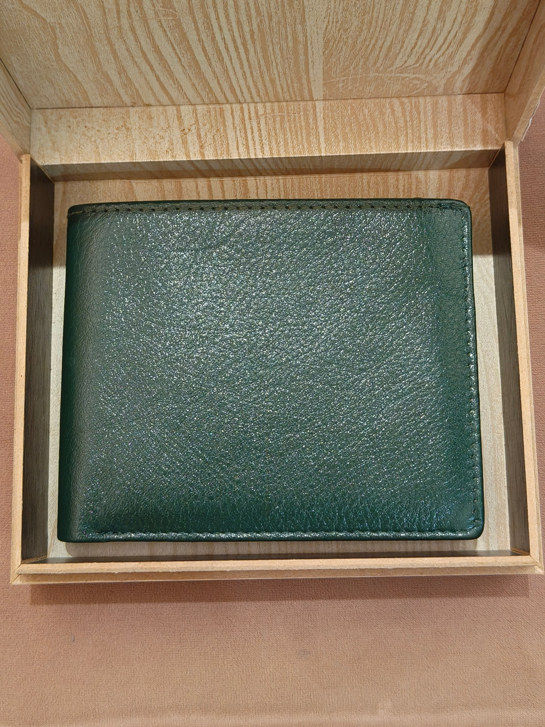 Leather Wallet for Men and Boys | Customized Wallet | Customise Gifts for Men | Wooden Case | Personalized with Name & Charm Purse | Classy Gifting Option