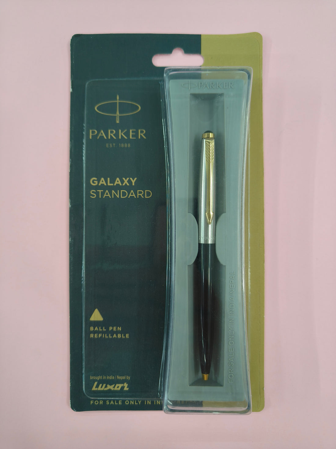 Parker Galaxy Standard Gold Trim Ball Pen | Ink Colour - Blue