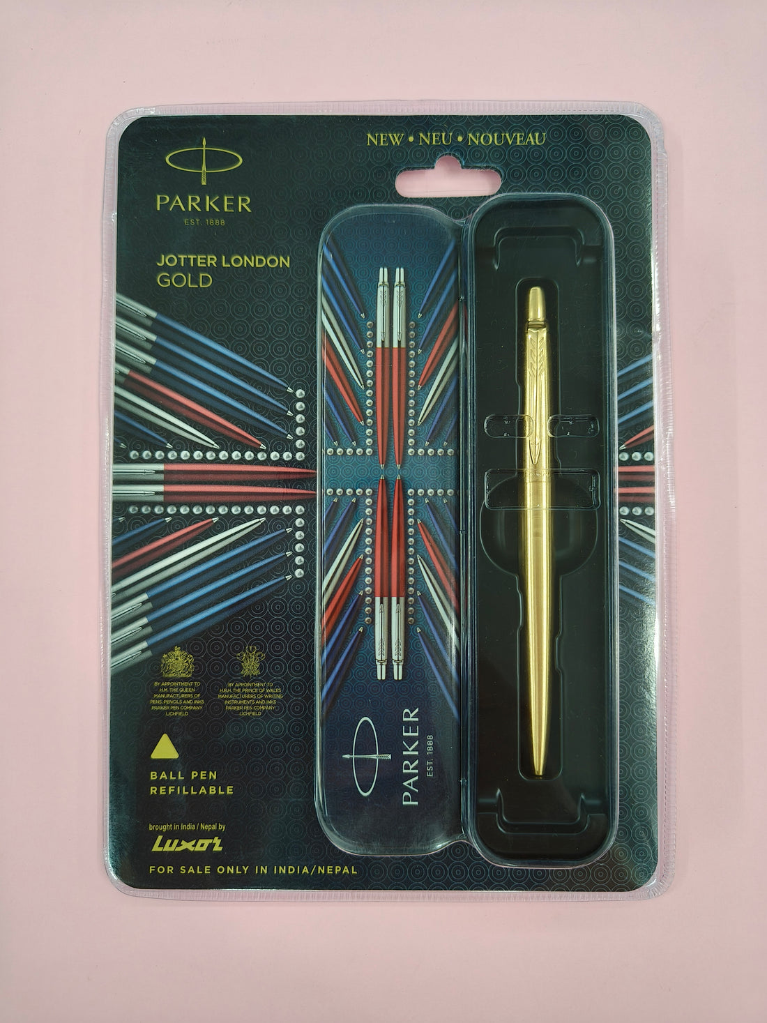 Parker Jotter London Gold Trim Ball Pen, Gold