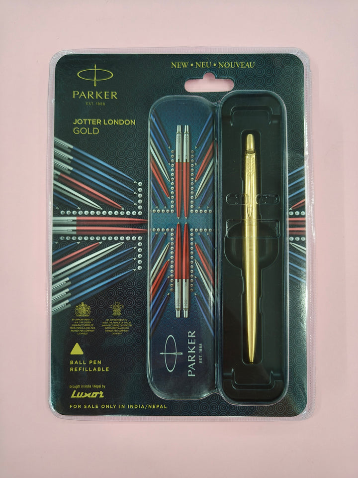 Parker Jotter London Gold Trim Ball Pen, Gold